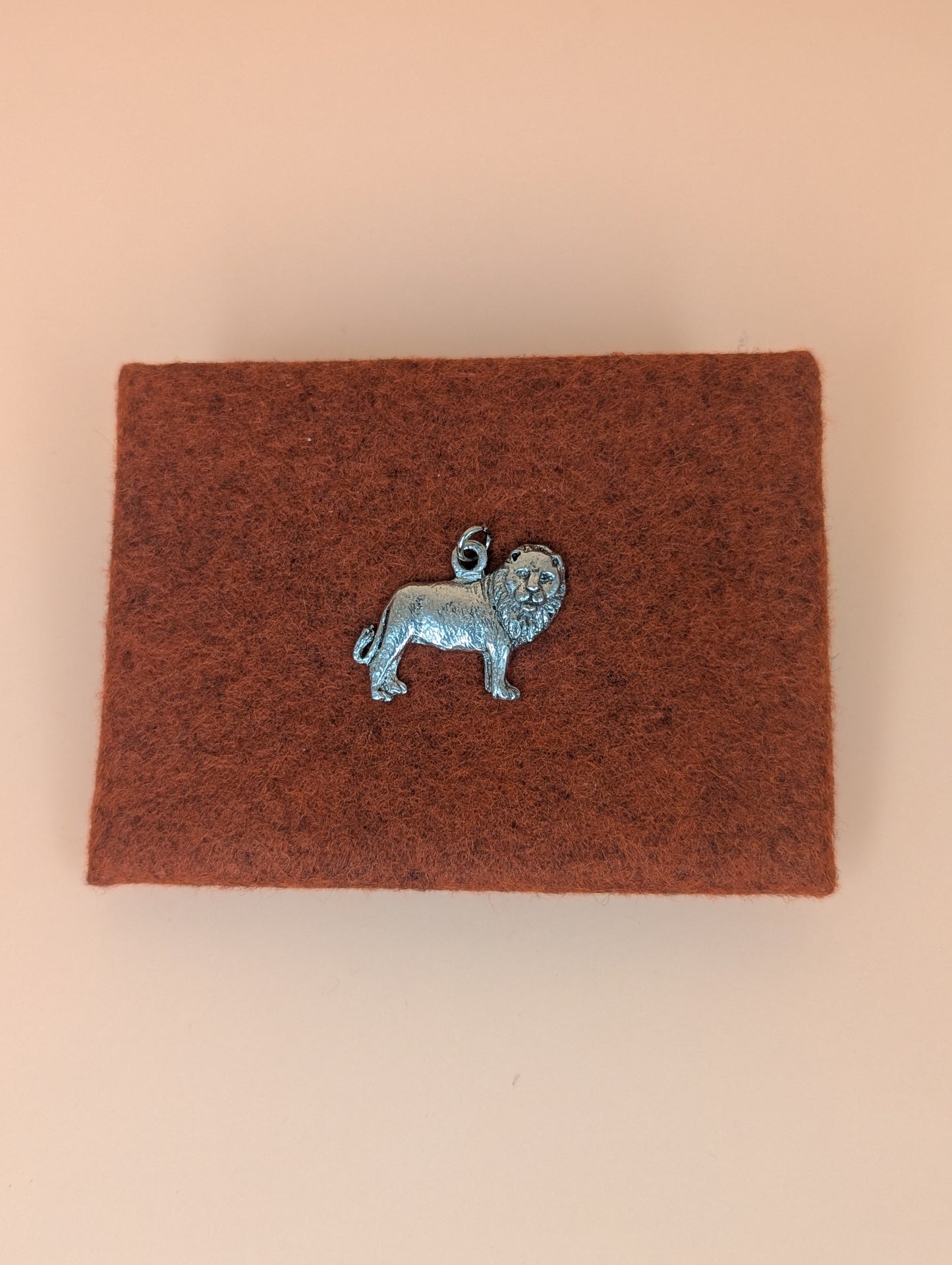 Pewter Leo Charm