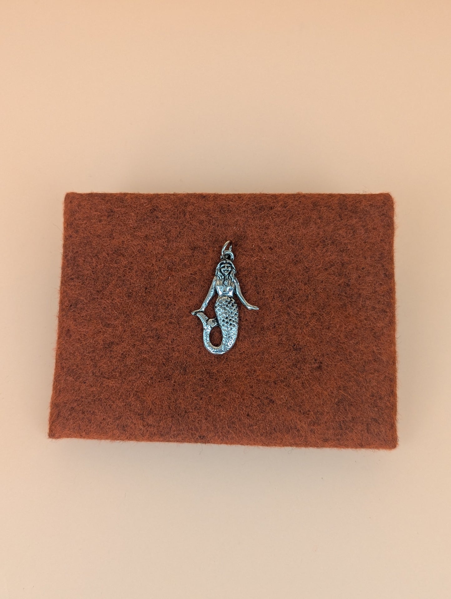 Pewter Mermaid Charm