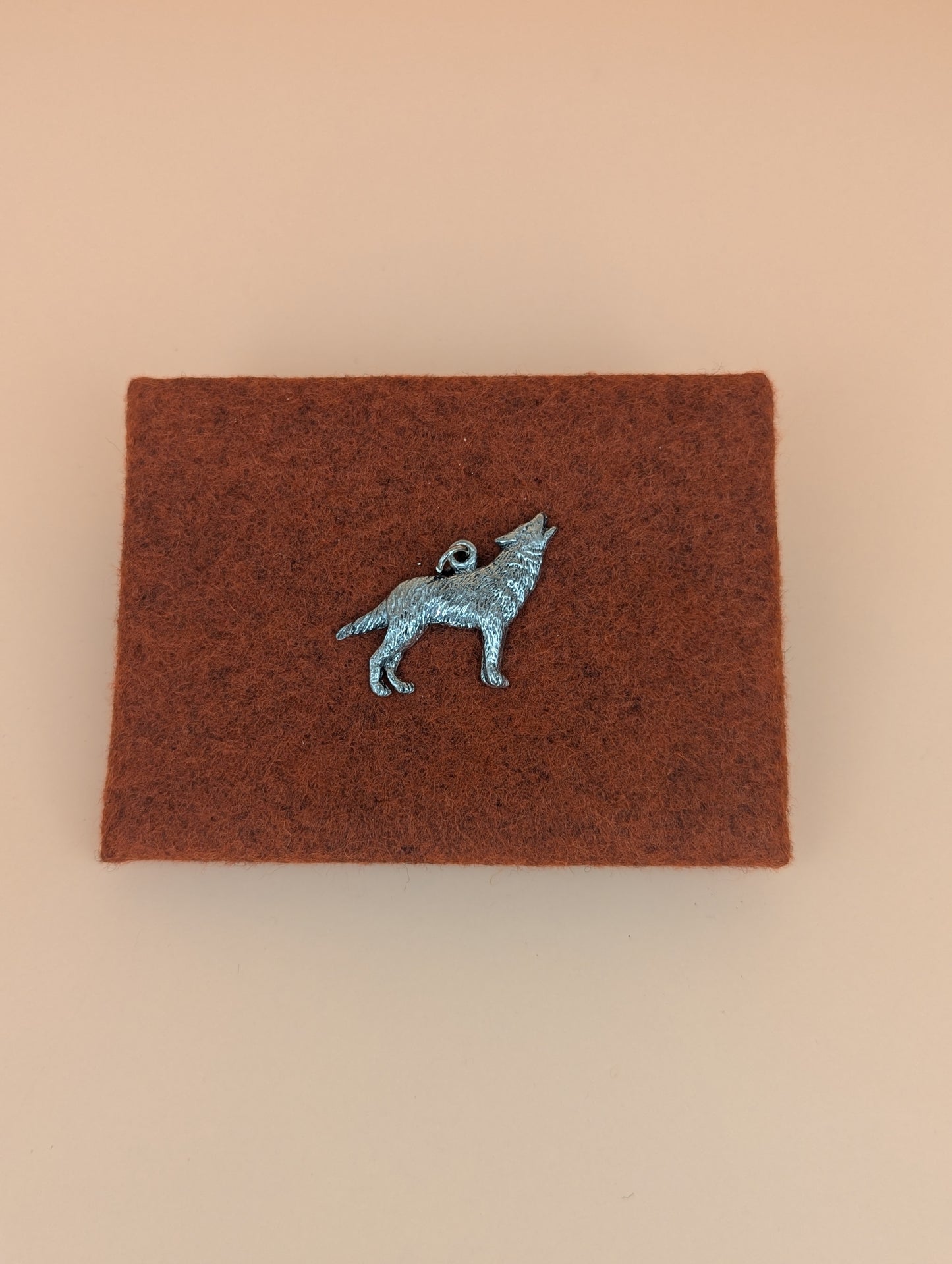Pewter Wolf Charm