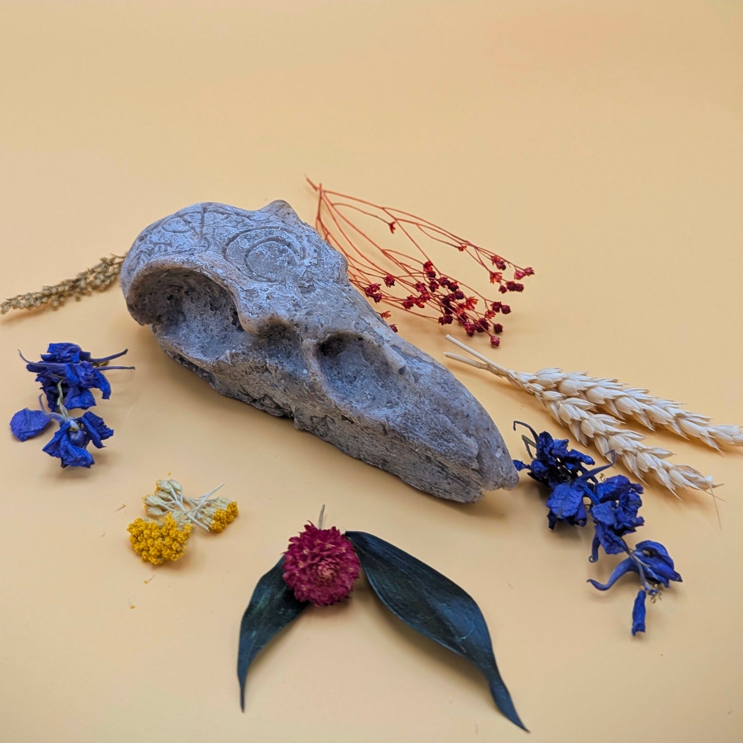 Crow Skull Shower Bar - 'Wildman'