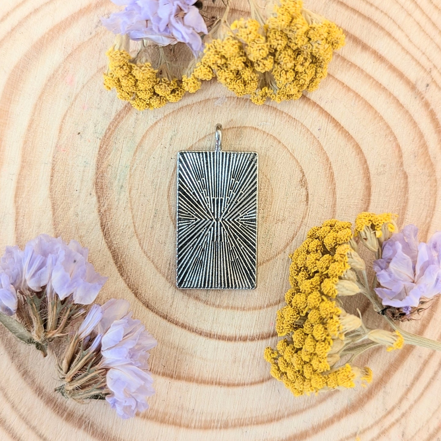 The Sun Tarot Charm (silver)