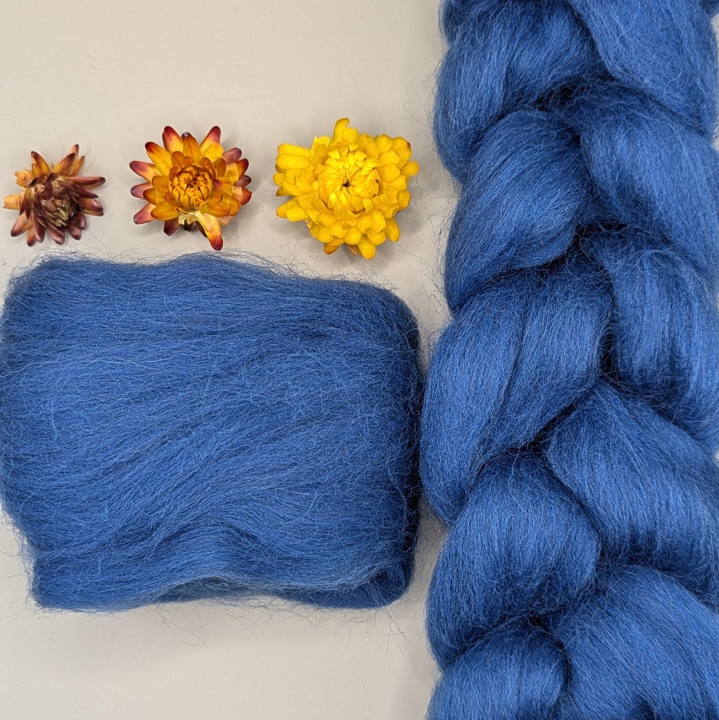 Dyed Shetland Combed Tops 50g