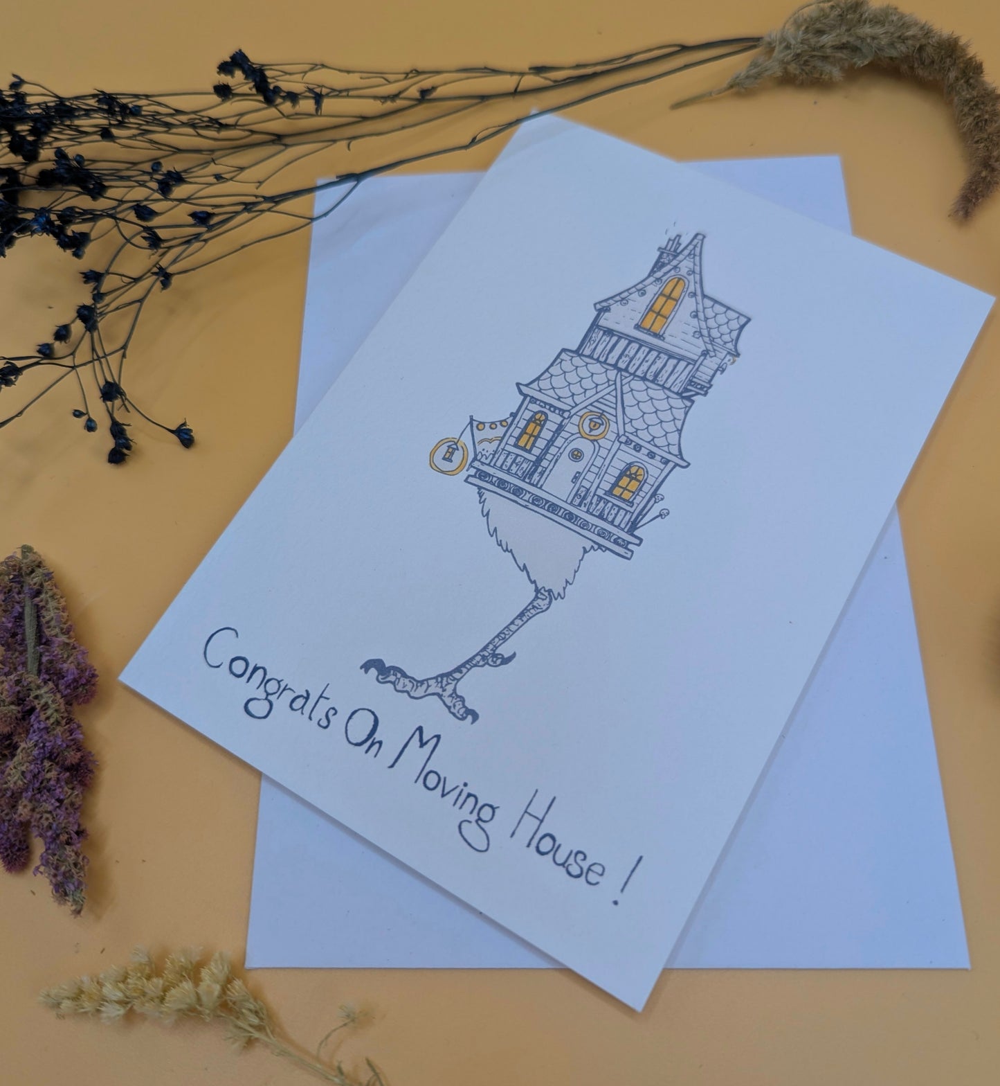 Baba Yaga Housewarming Card