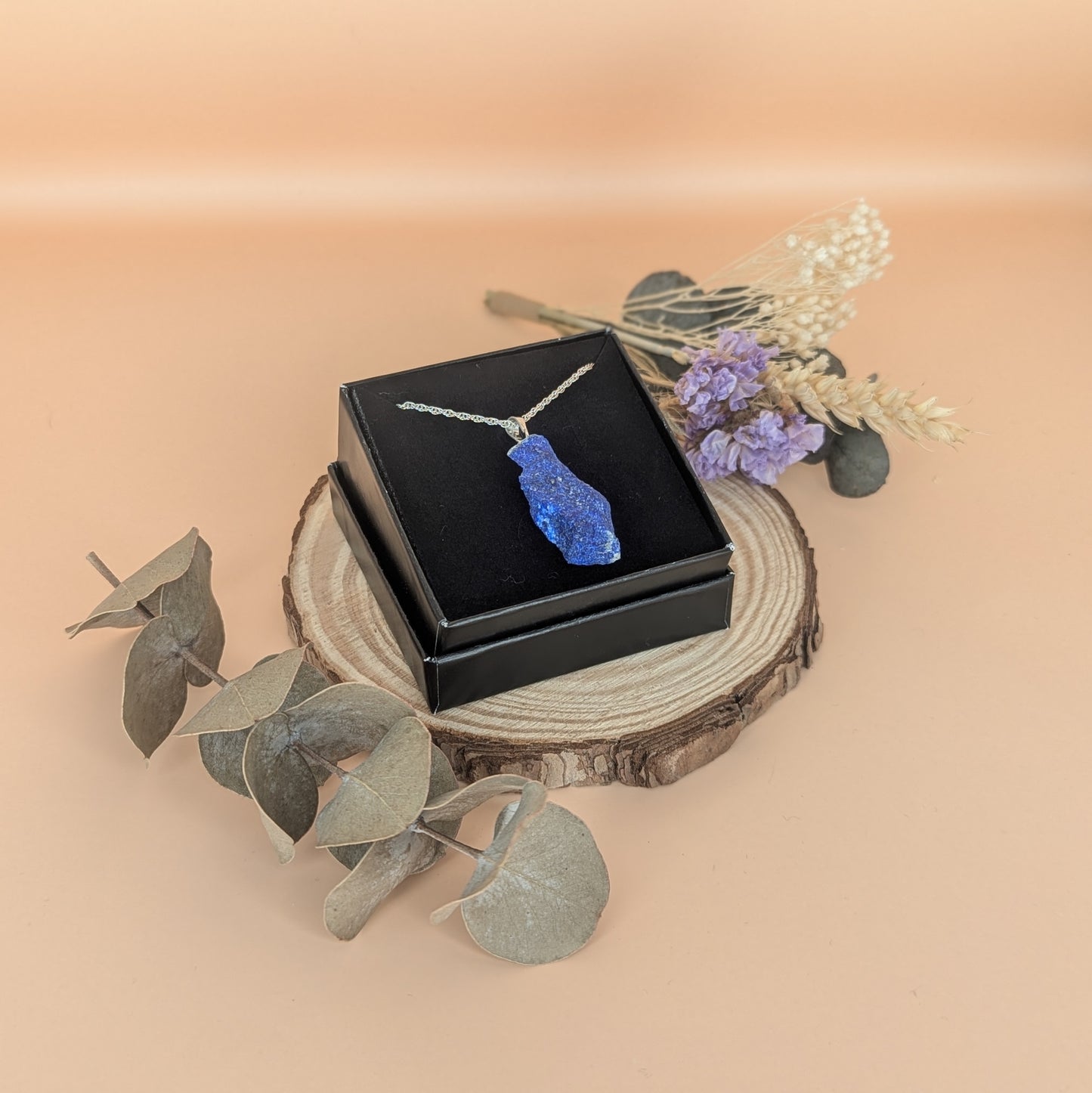 Rough Cut Crystal Pendant Necklace