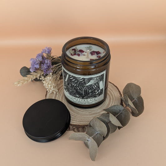 Single Wick Apothecary Candle: "Cemetery Air"