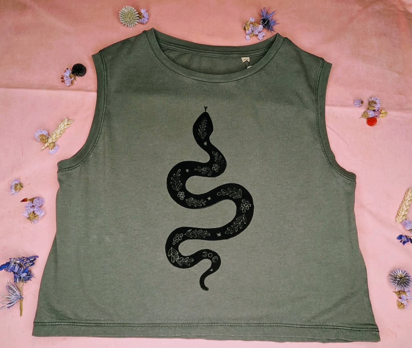 Sleeveless Snake Top