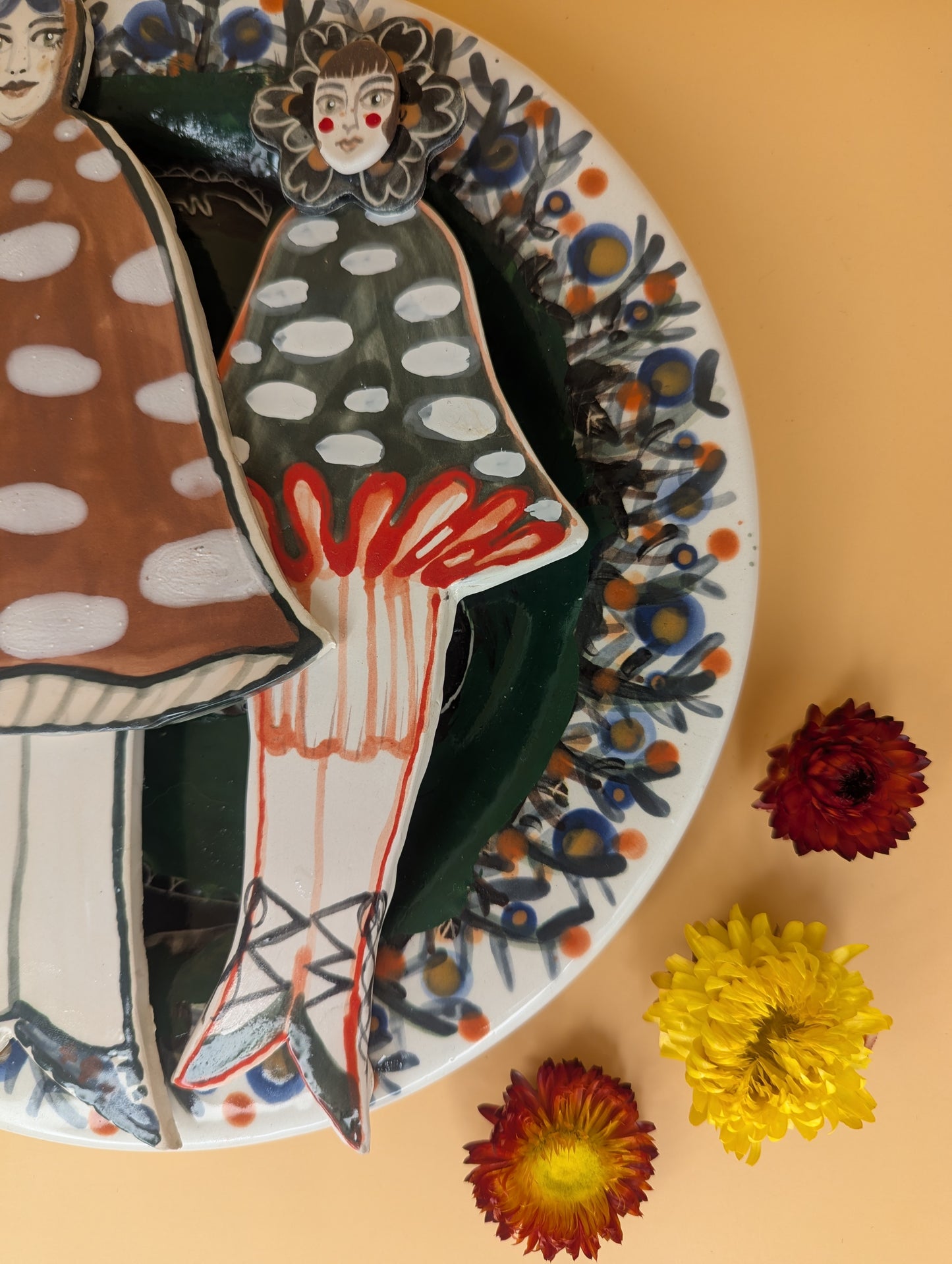 'Where the Sky is Nailed to The Ditch' Ceramic wall piece by Ciara Veronica Dunne