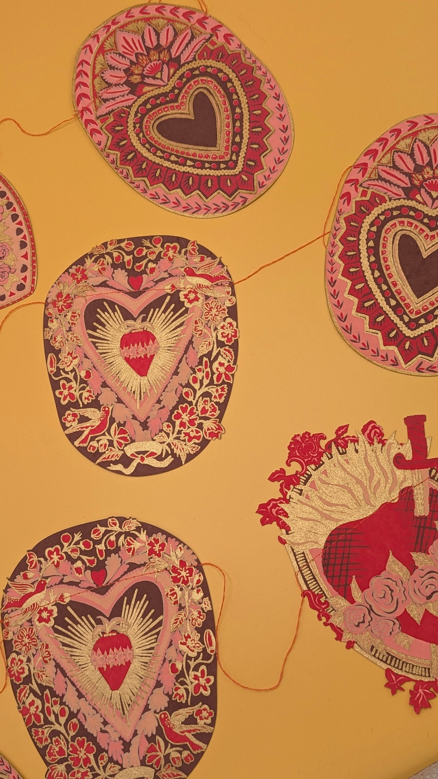 Saint Valentine Sewn Garland by East End Press