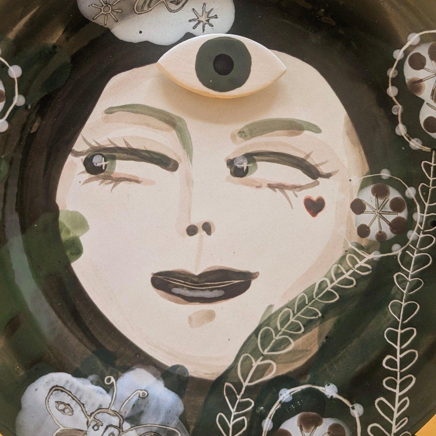 'Mysteriosa' Ceramic Plate by Ciara Veronica Dunne