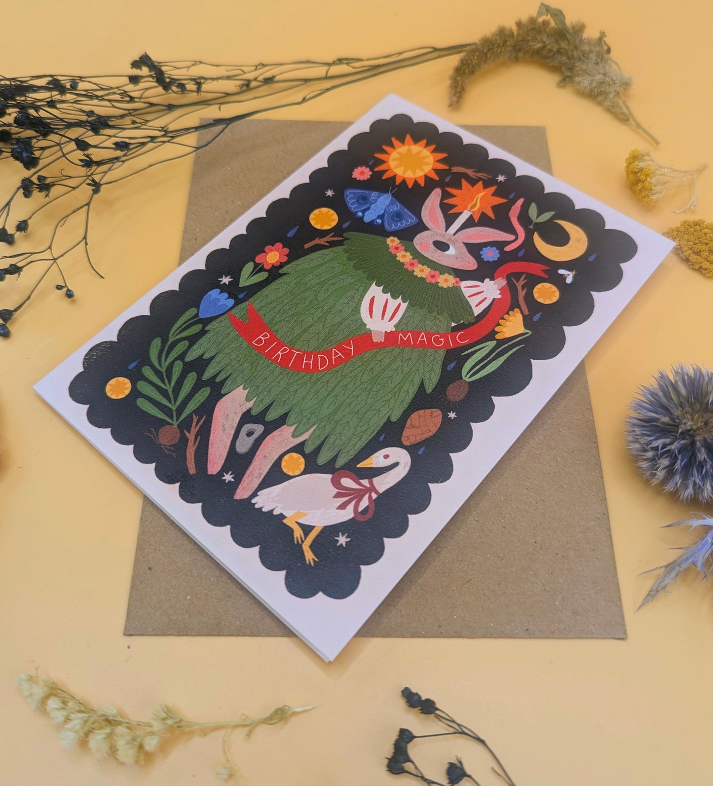 Birthday Magic | Birthday card | Folk, nature