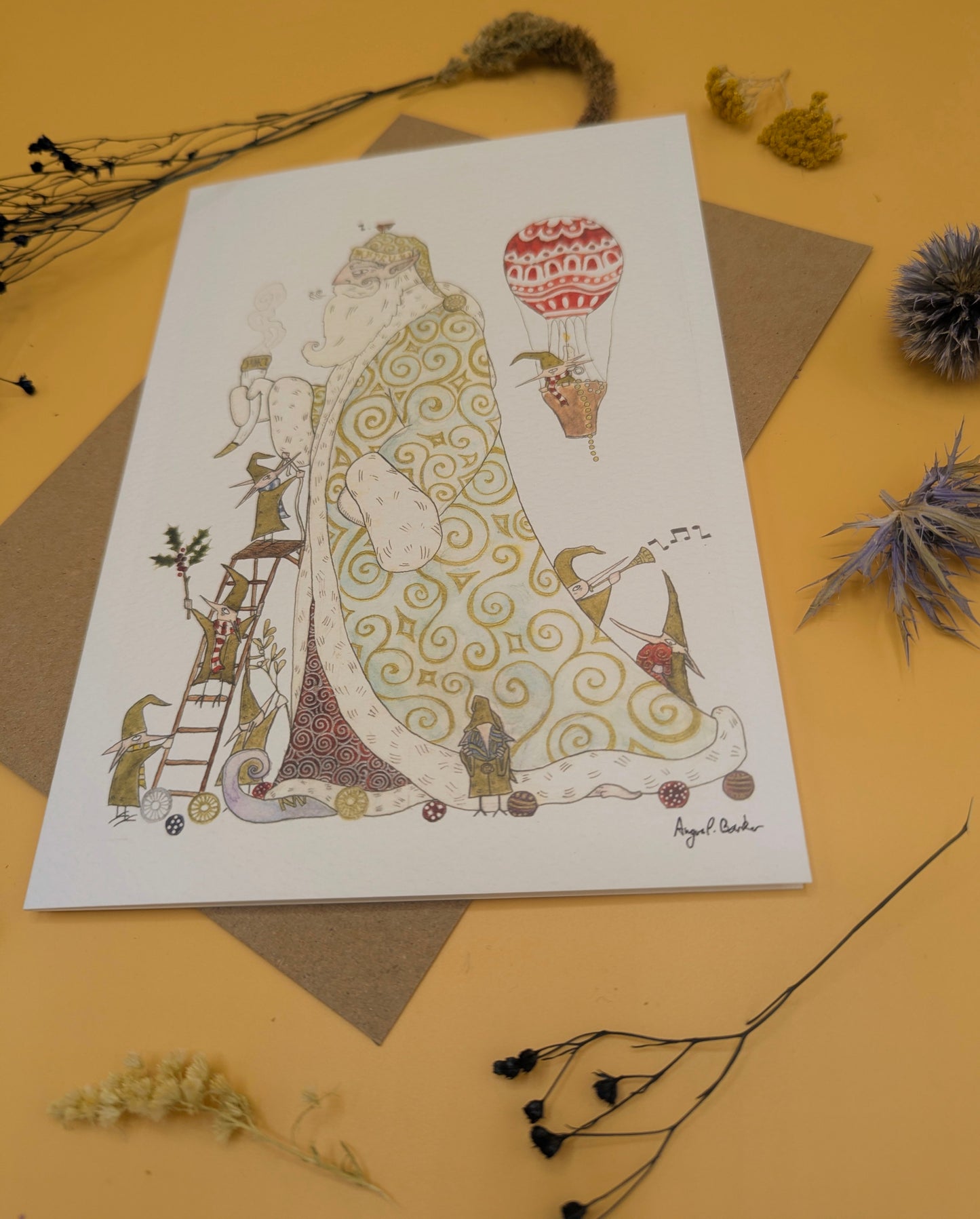 Father Frost Greeting Card