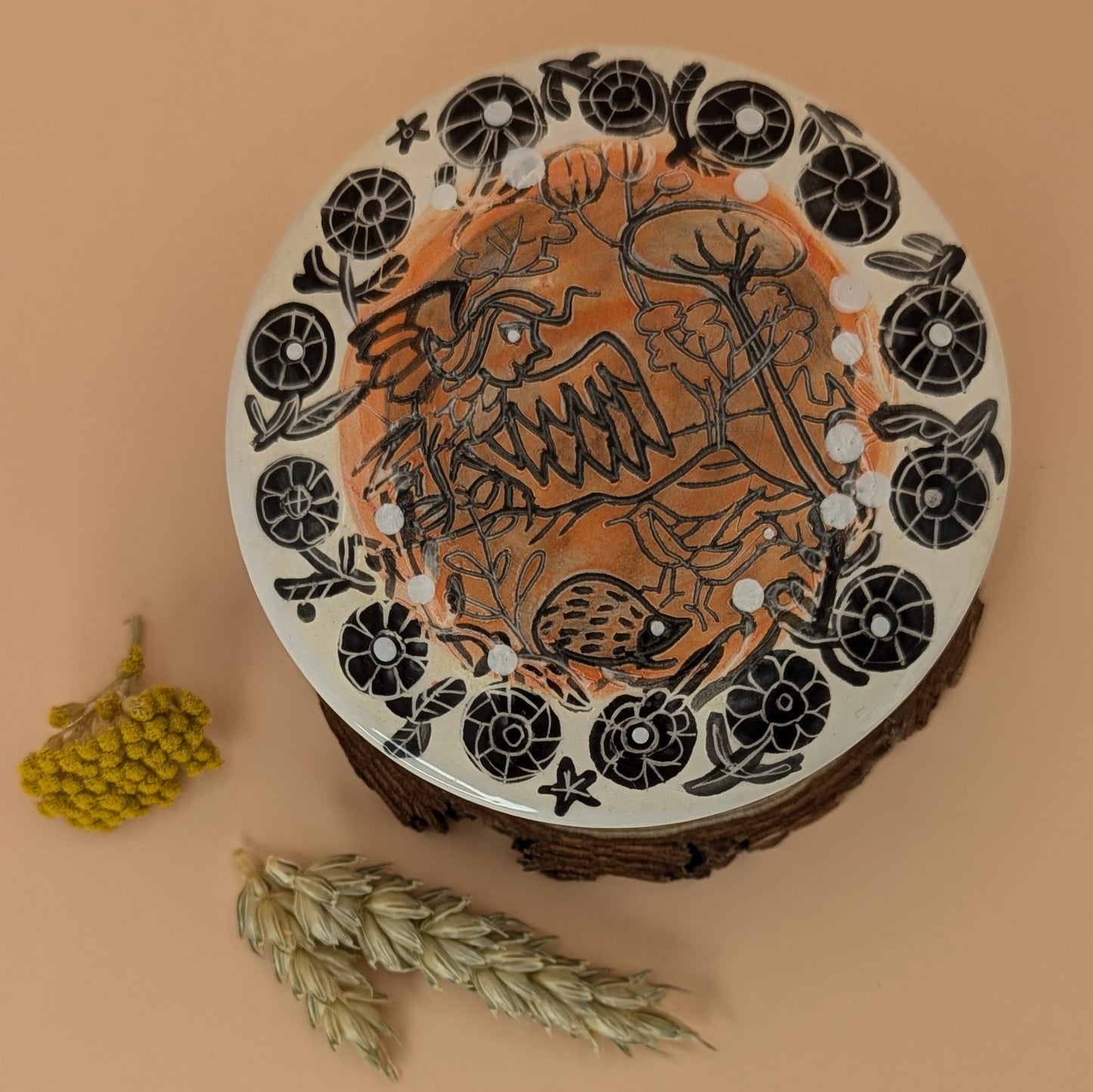 Lidded Box with Forest Scene
