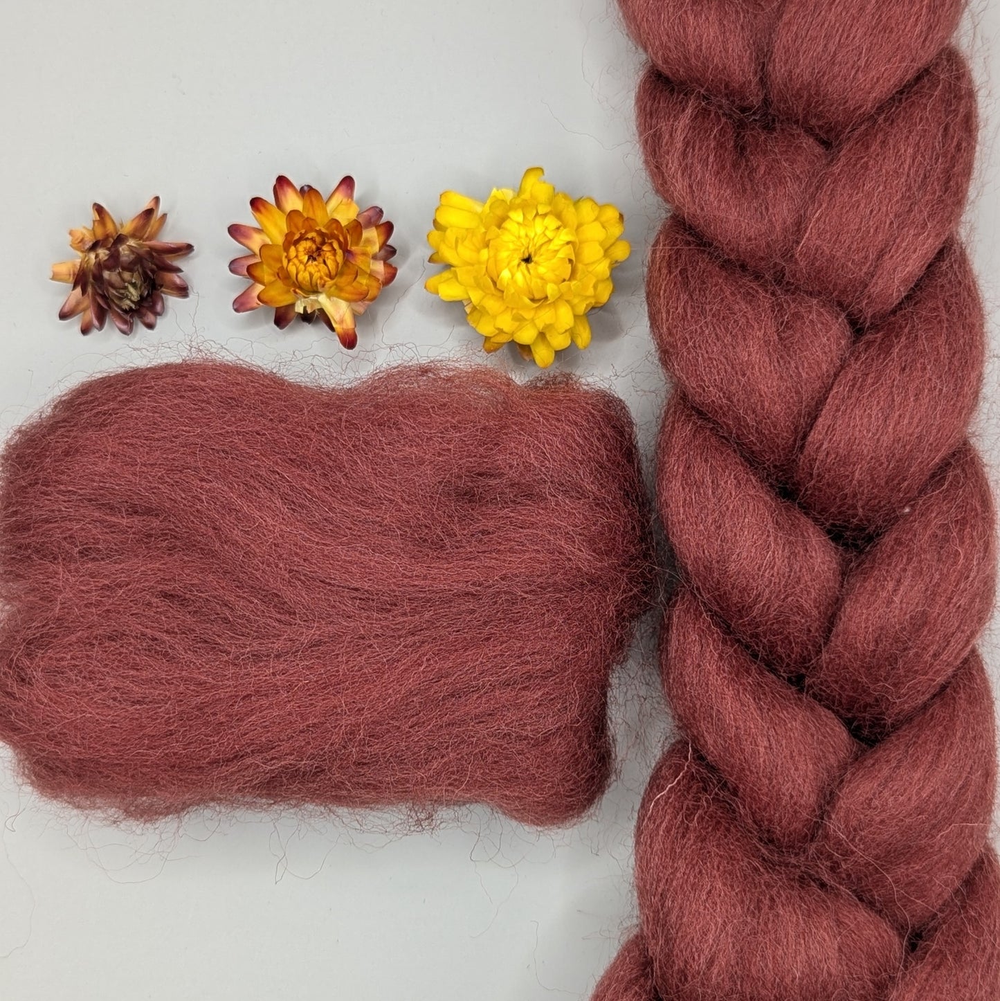 Dyed Shetland Combed Tops 50g