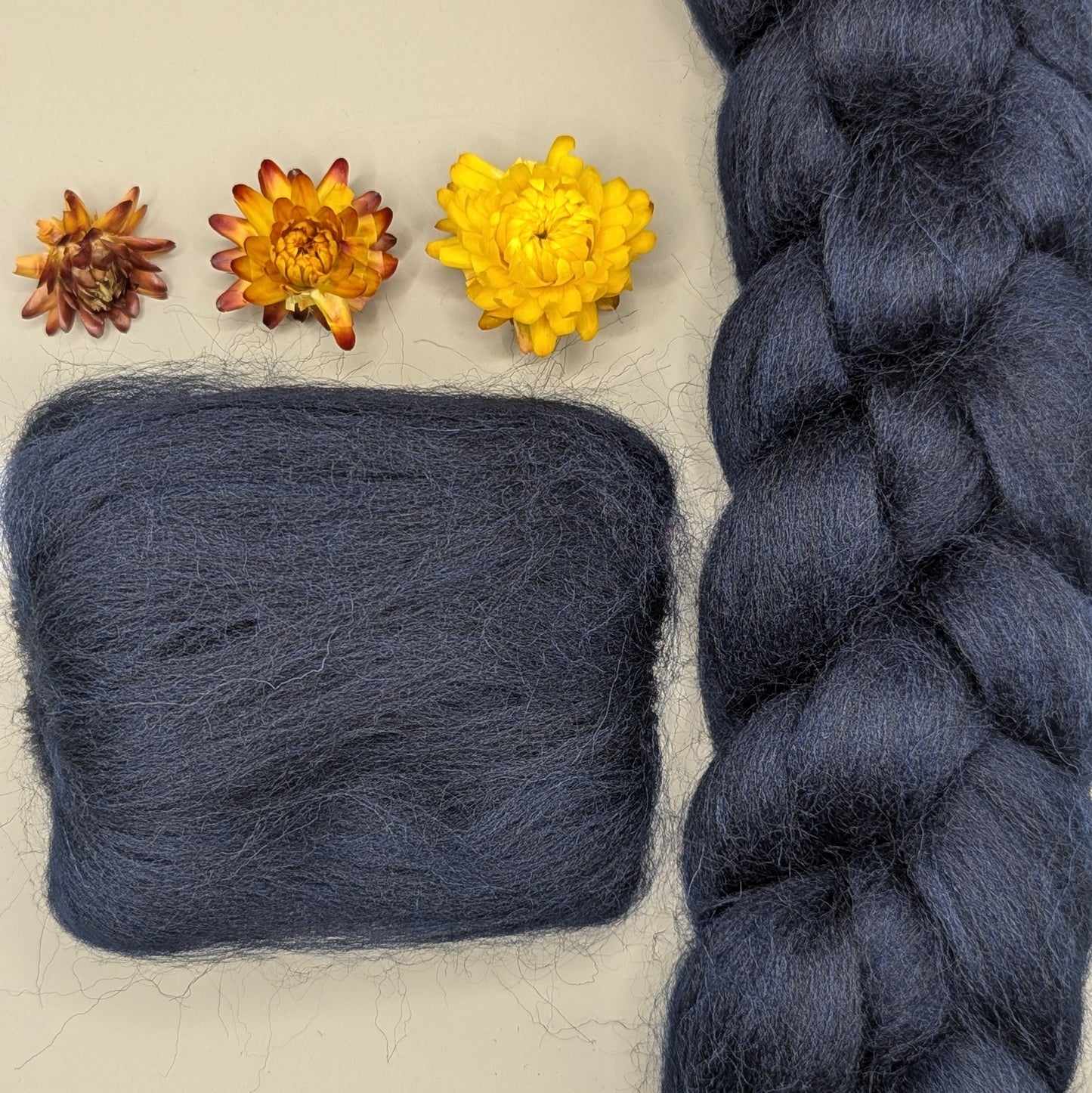 Dyed Shetland Combed Tops 50g