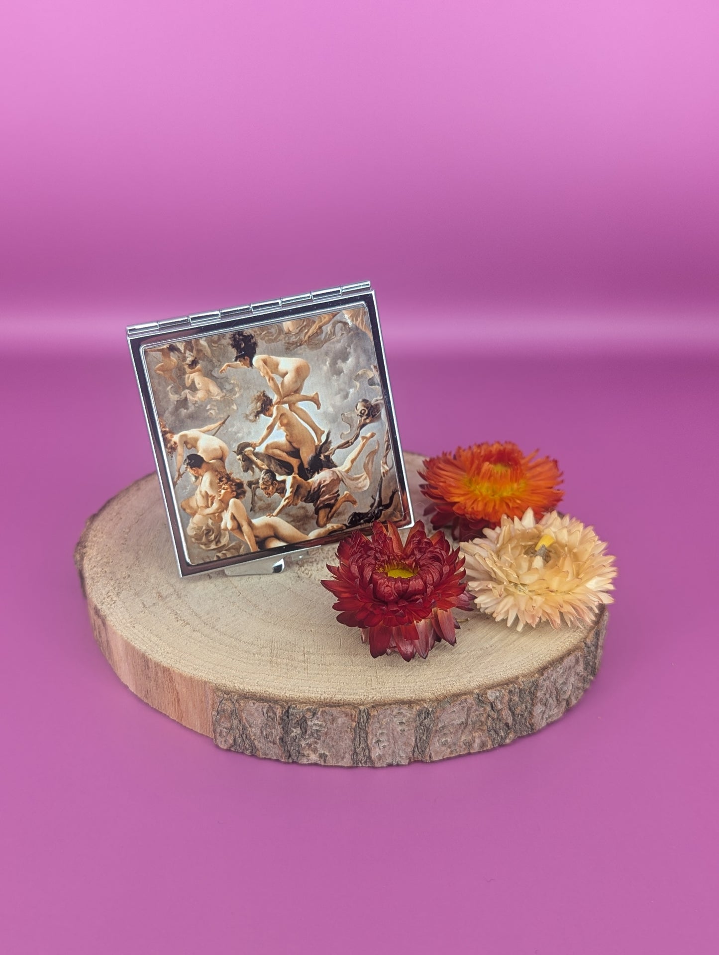 'Witches Going to Their Sabbath' Compact Mirror