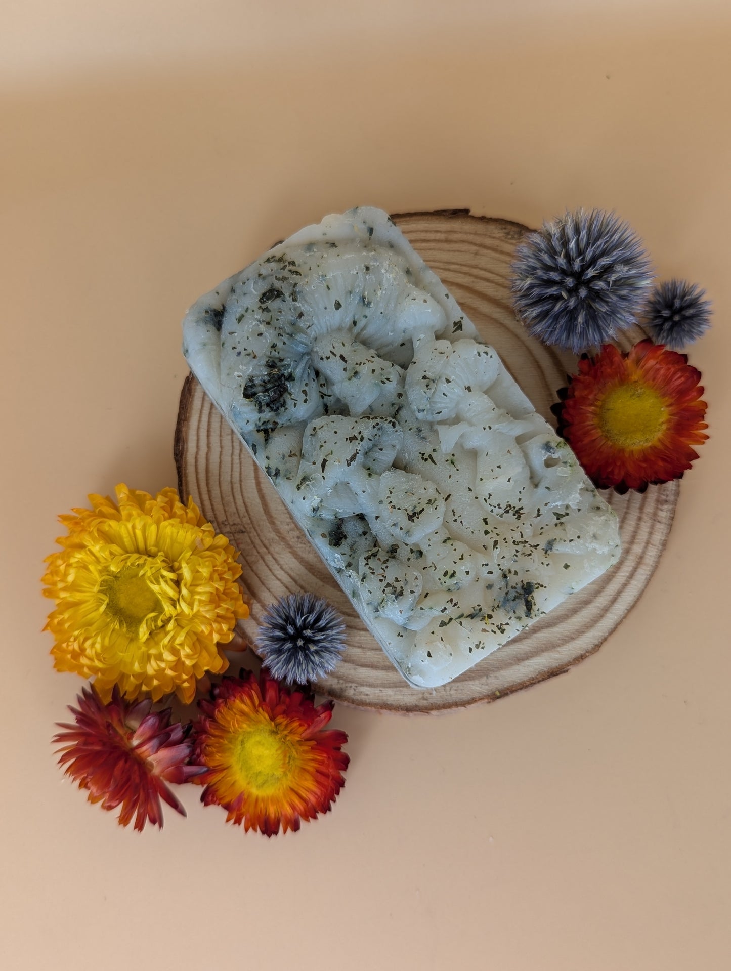 Mushroom Shower Bar - 'Peppermint, Clary Sage & Rosemary'