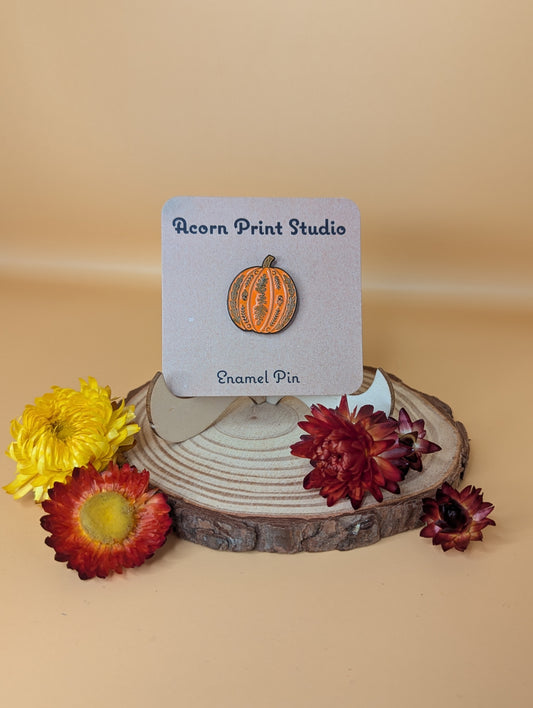 ‘Squash’ pin badge by Acorn Print Studio