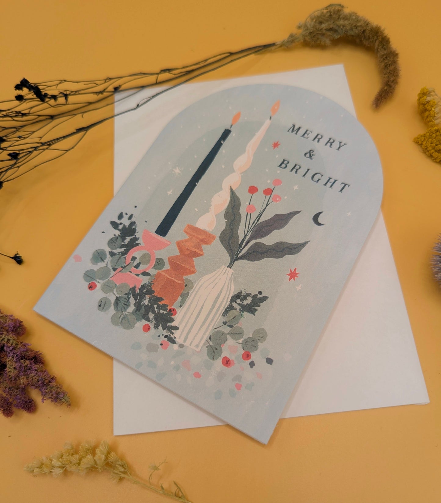 "Merry and Bright" Greeting Card