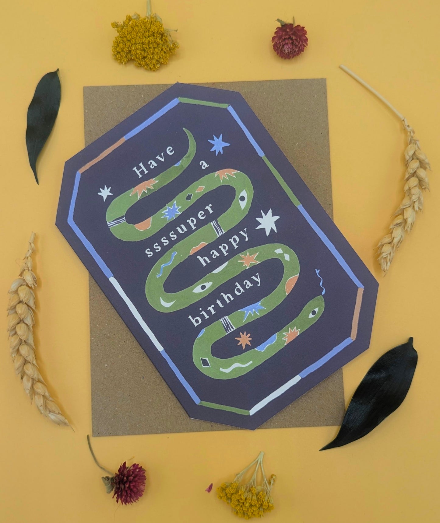 Ssssuper Snake Birthday Card