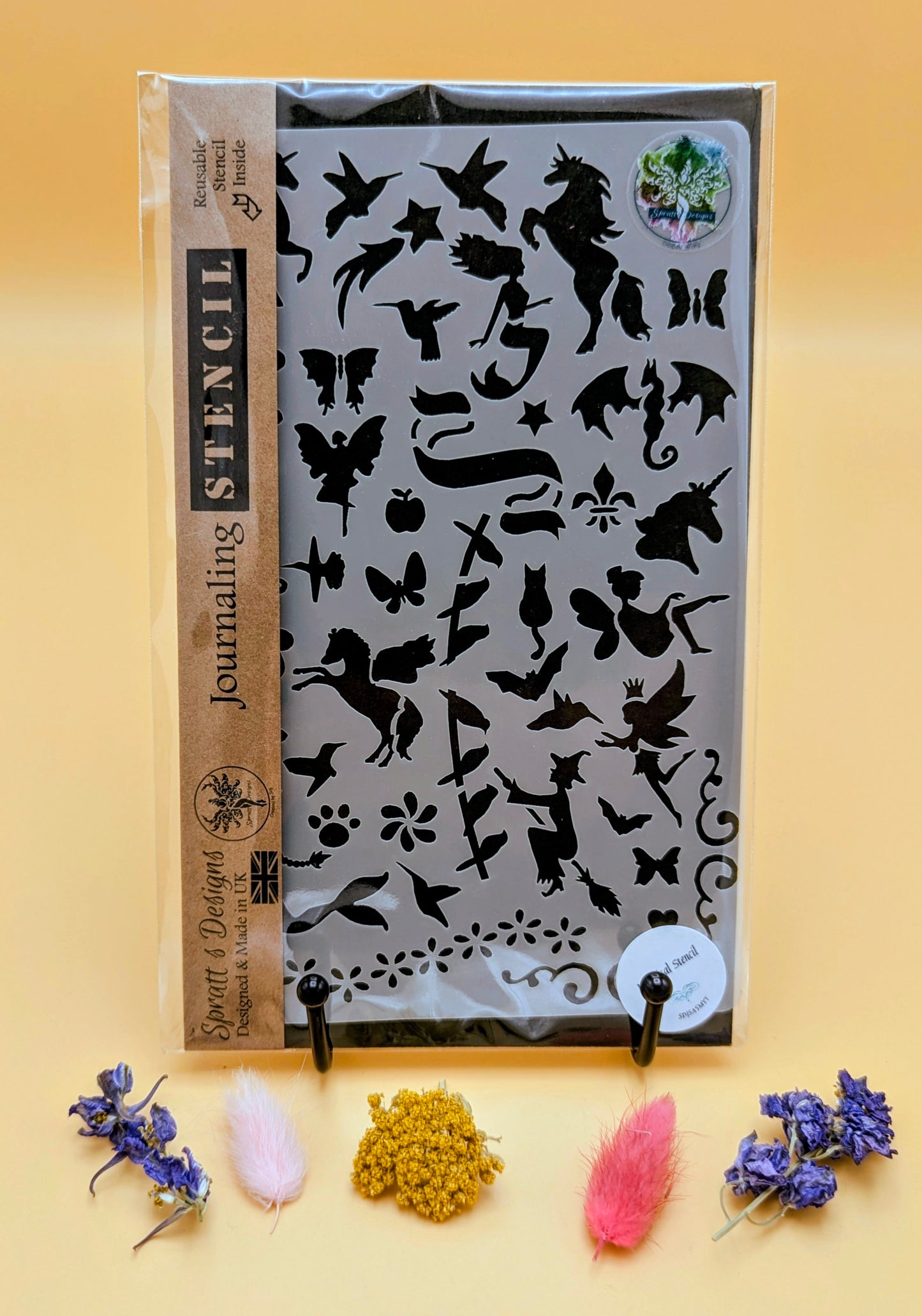 Magical Creatures Journal Stencil