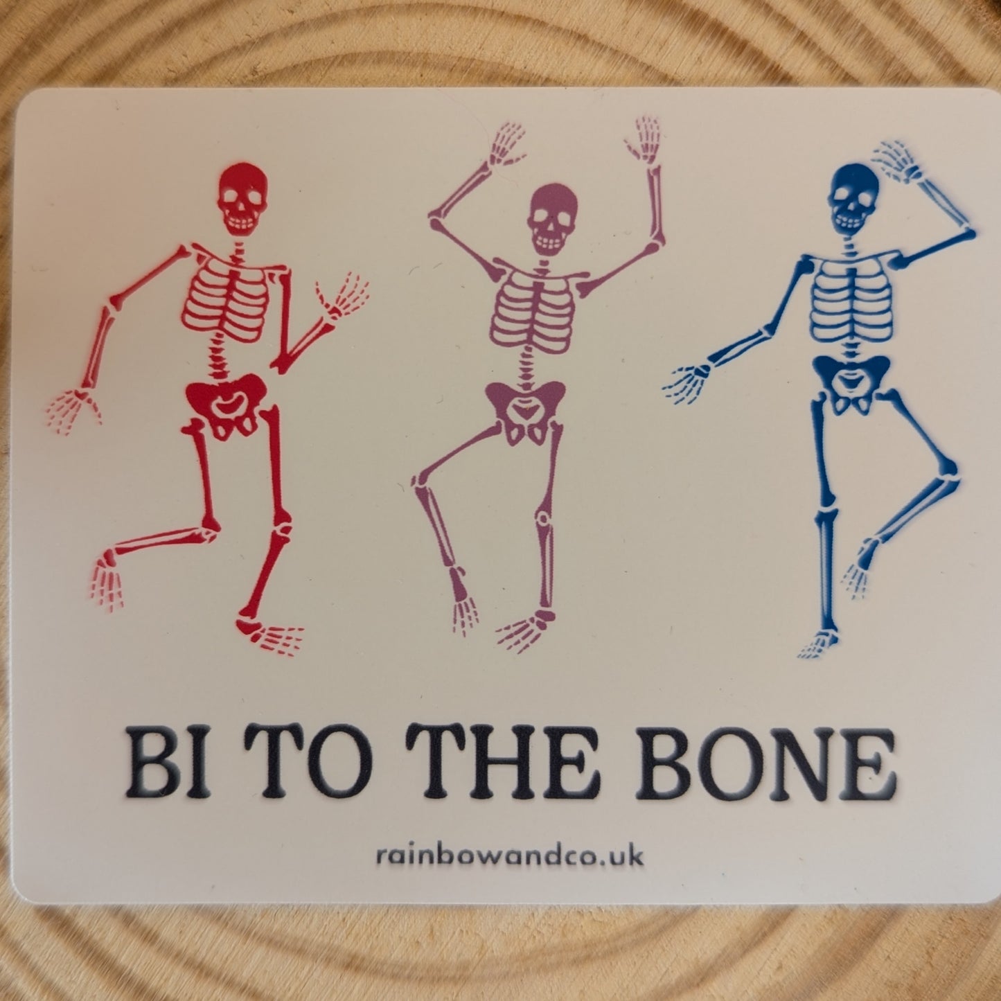 "Bi to the Bone" Sticker