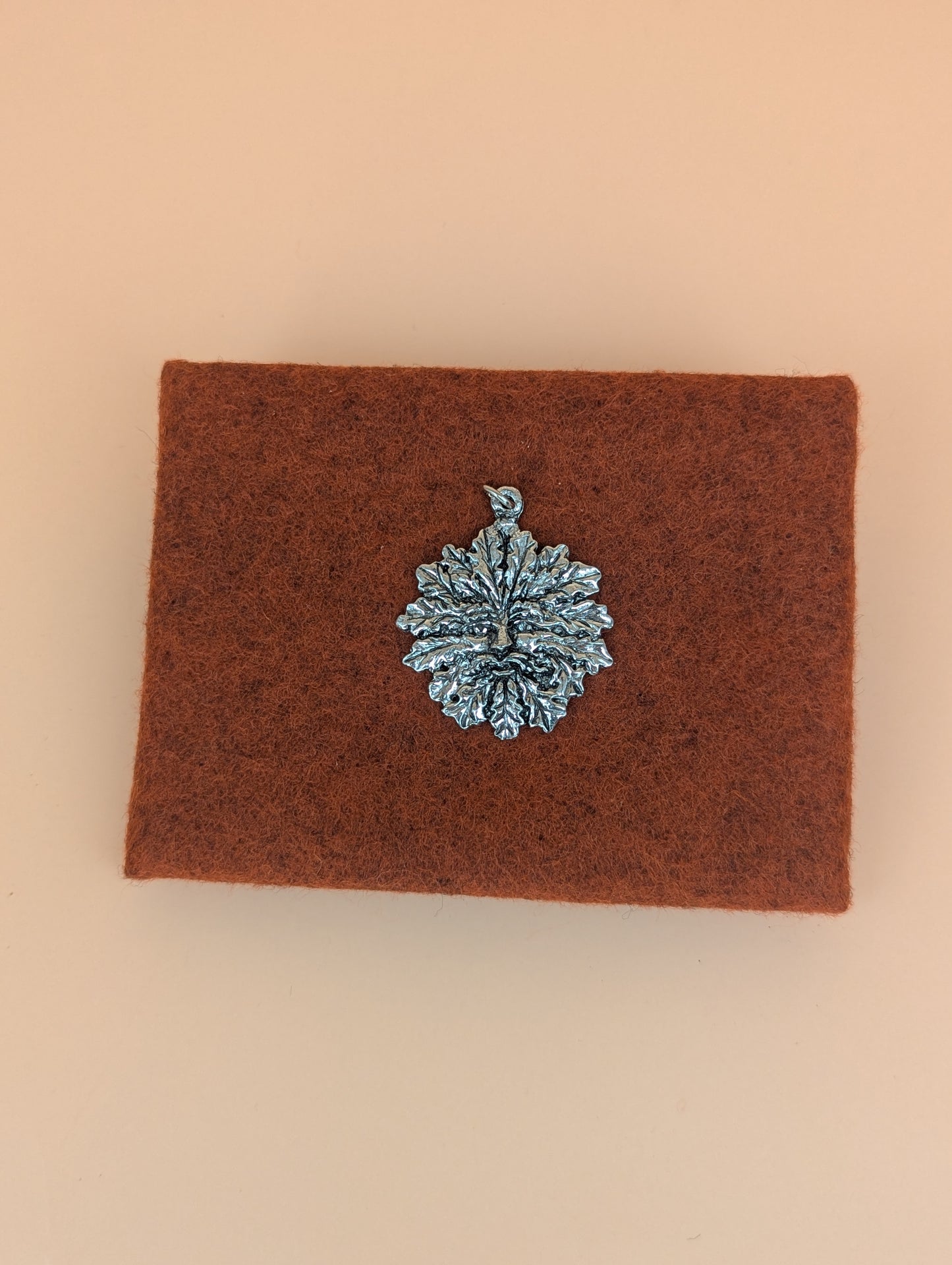 Pewter Green Man Charm
