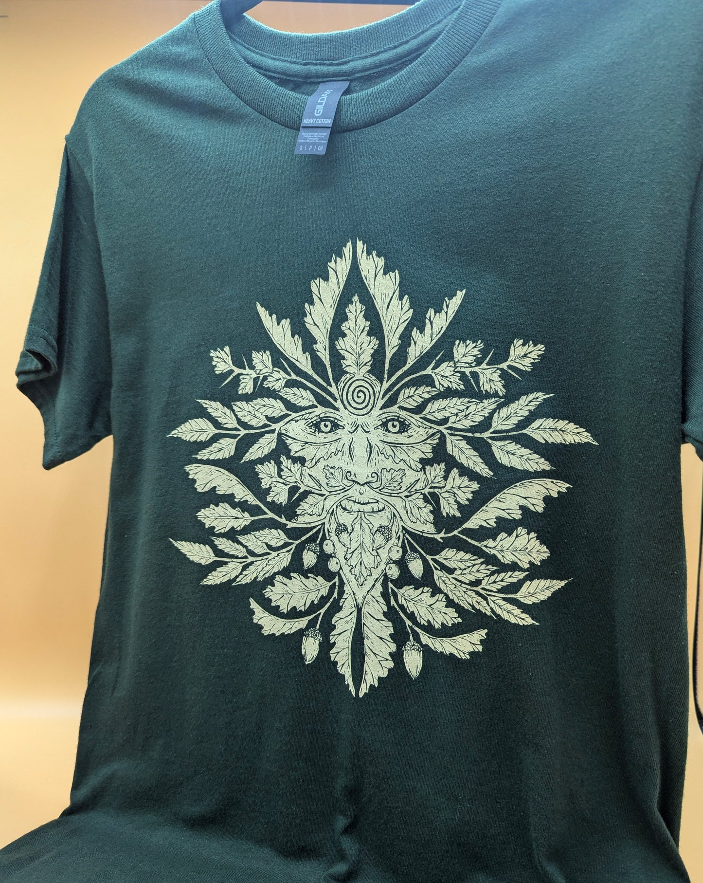 'Green Man' T-Shirt by Katrin Blackwater