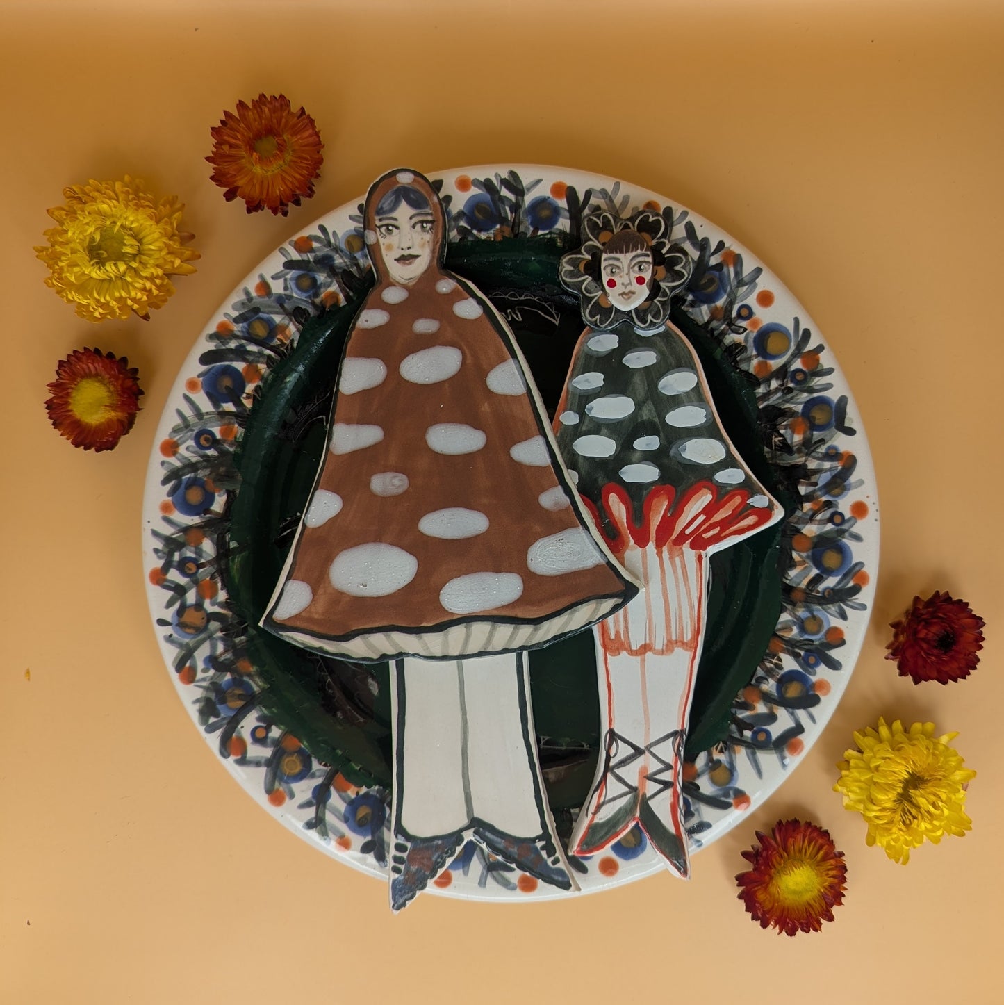 'Where the Sky is Nailed to The Ditch' Ceramic wall piece by Ciara Veronica Dunne