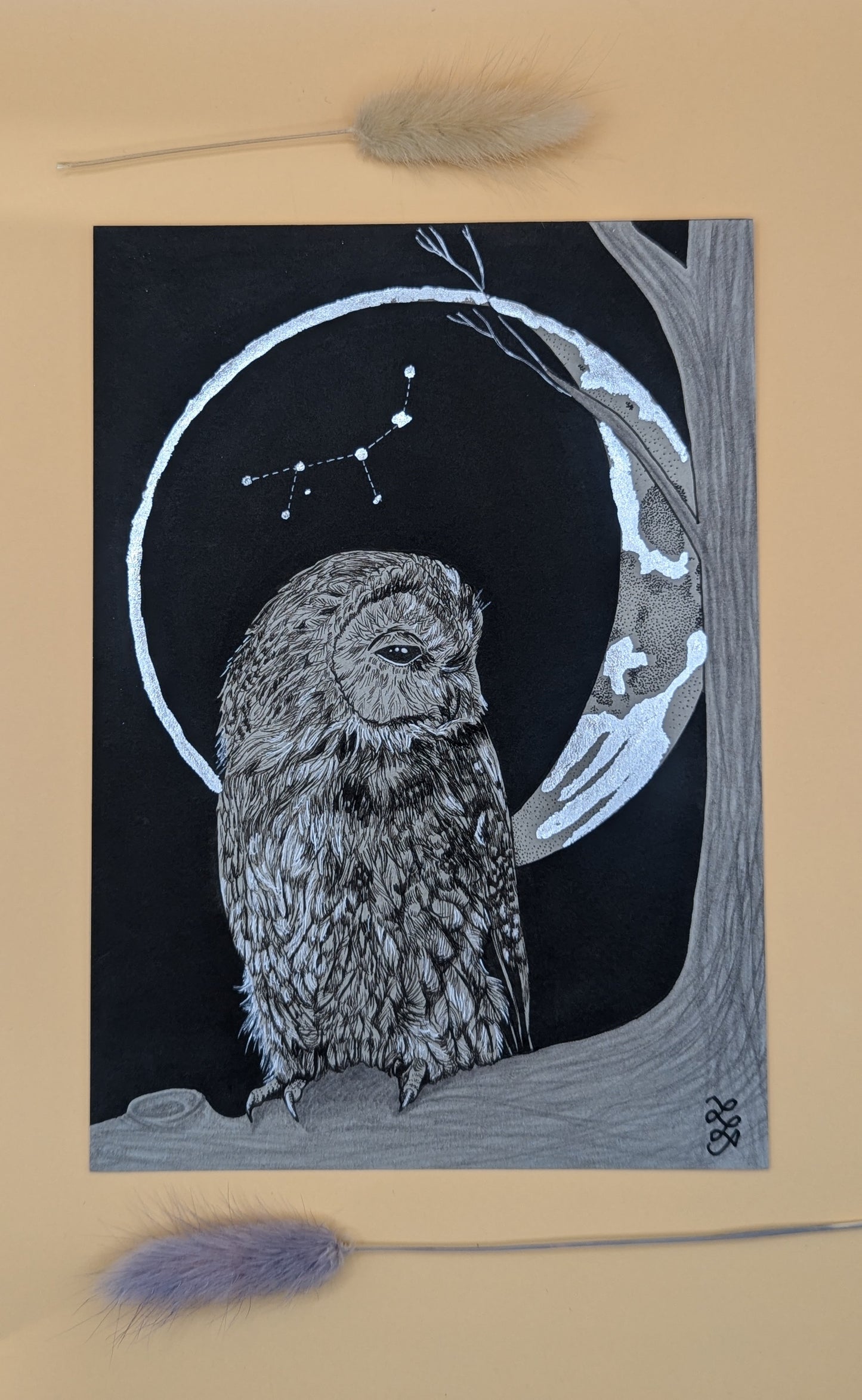 “Lunar Owl” Print by Laura Jeacock