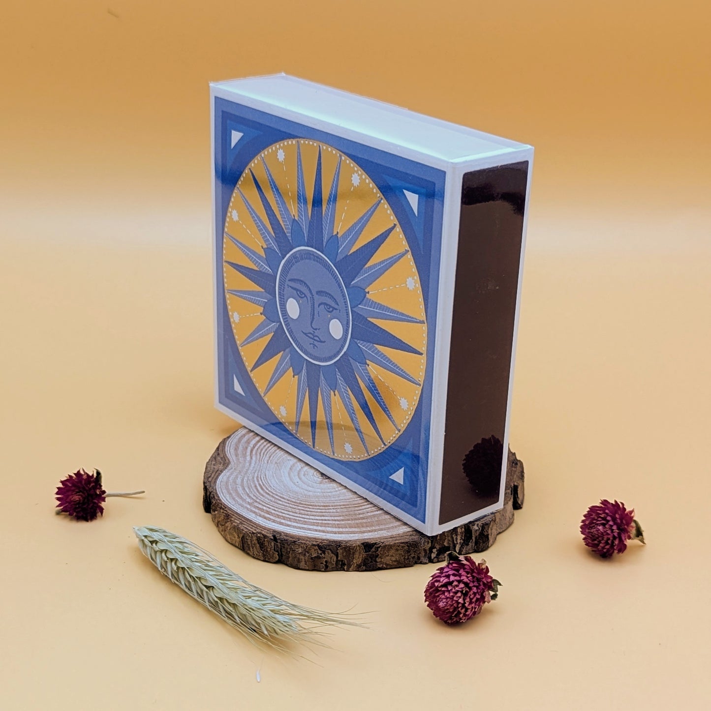 Golden Sun Square Matchbox