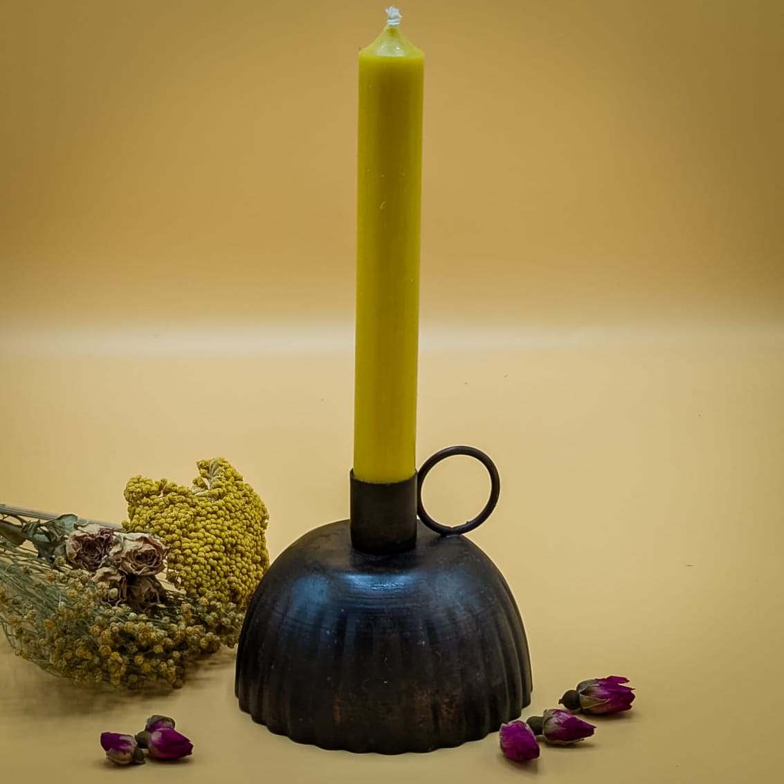 Iron Petticoat Candle Holder