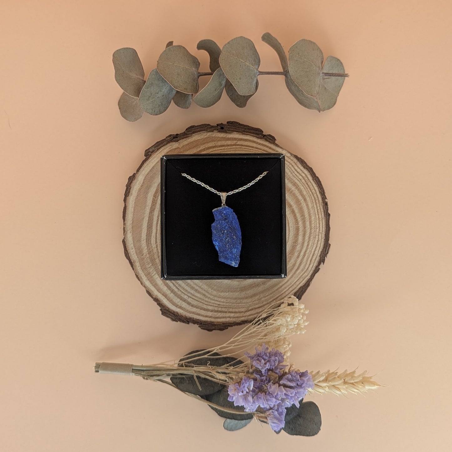 Rough Cut Crystal Pendant Necklace