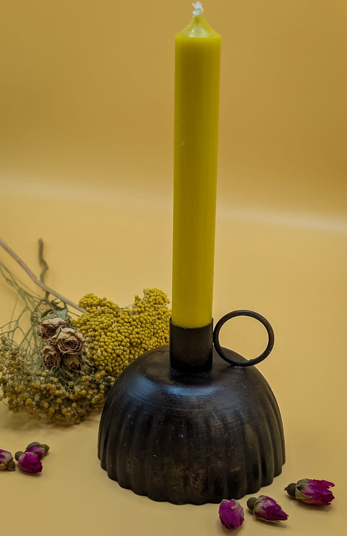 Iron Petticoat Candle Holder