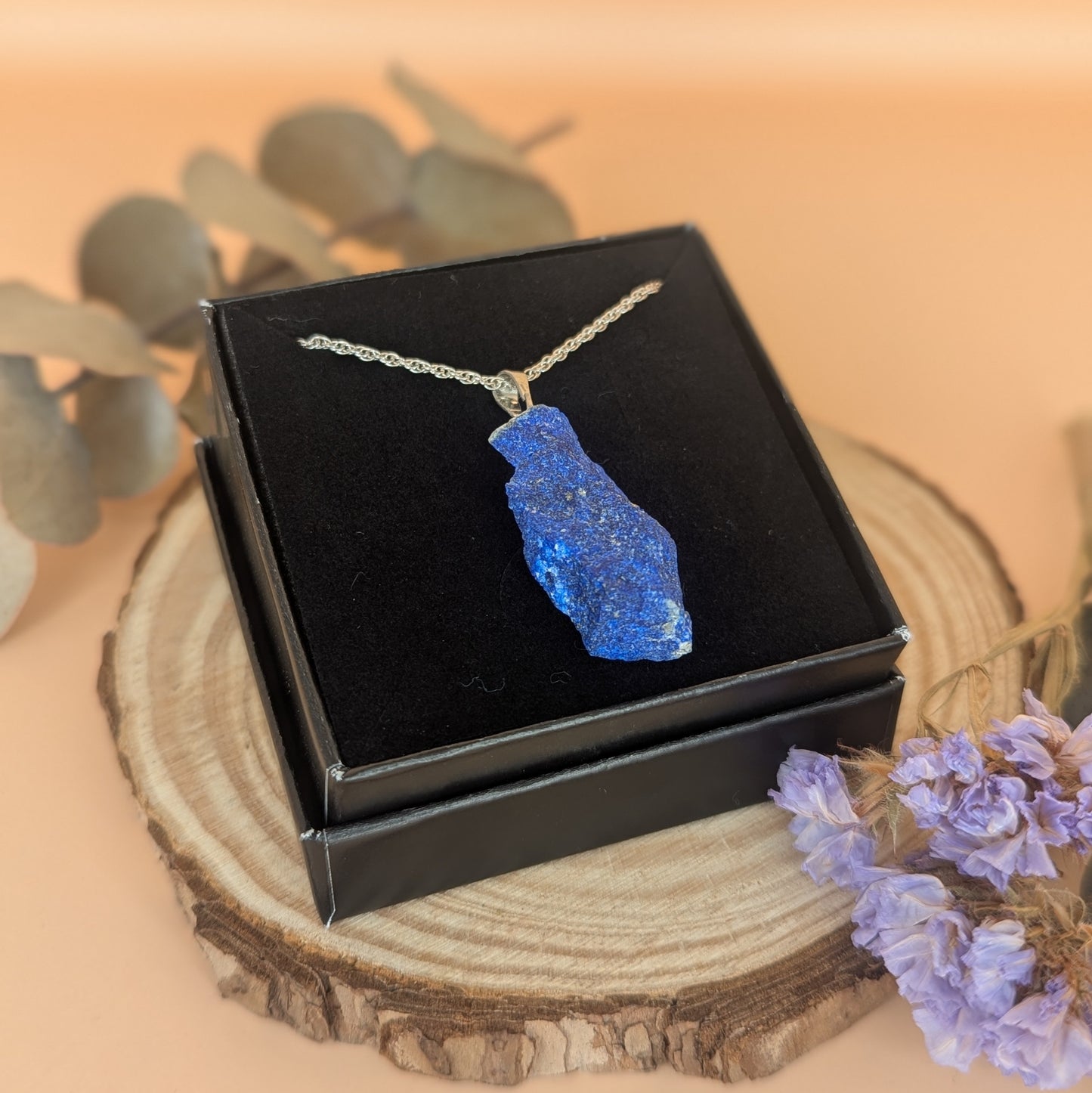 Rough Cut Crystal Pendant Necklace
