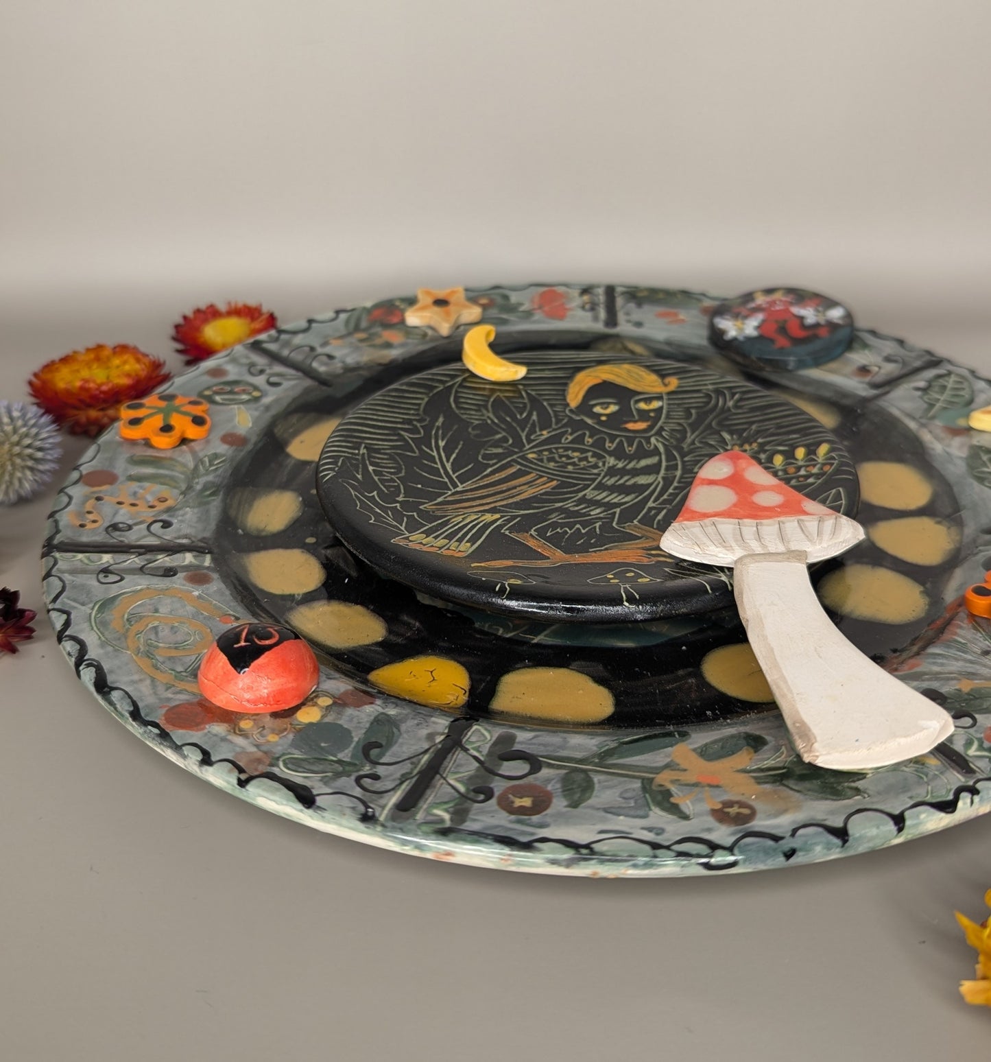 'Maggie plate' Ceramic Wall Plate by Ciara Veronica Dunne