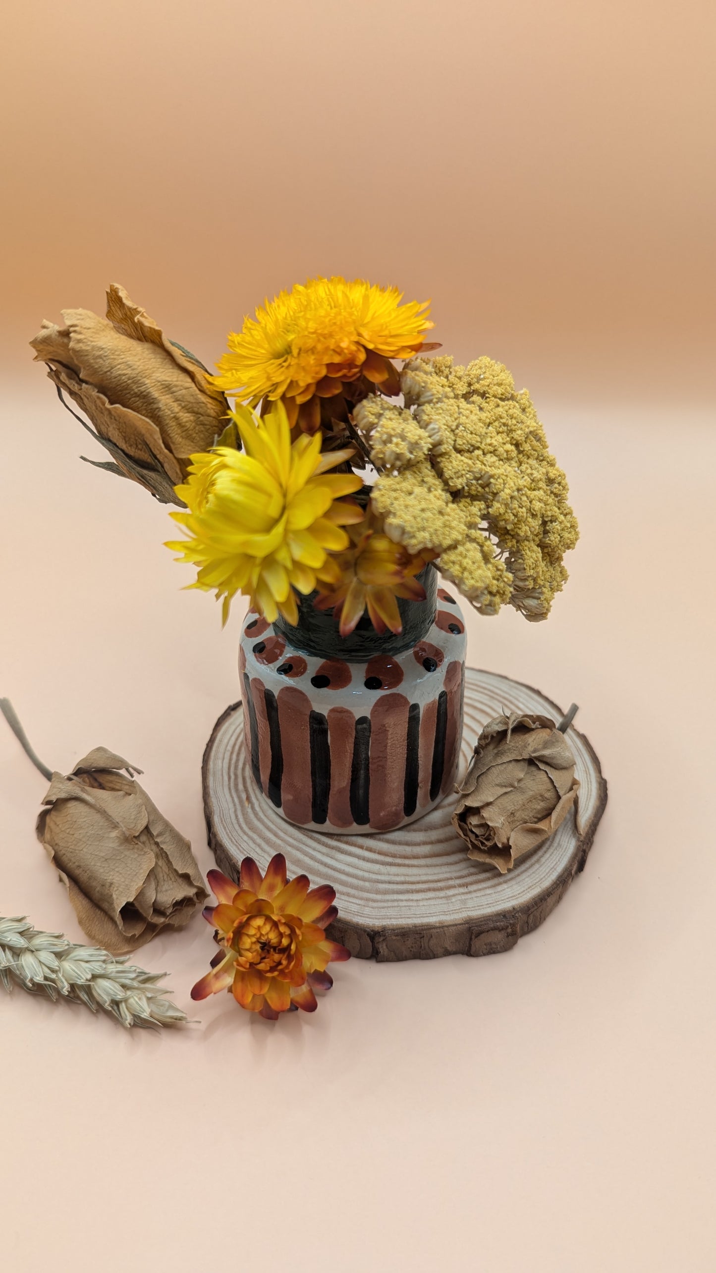 Striped Bud Vase