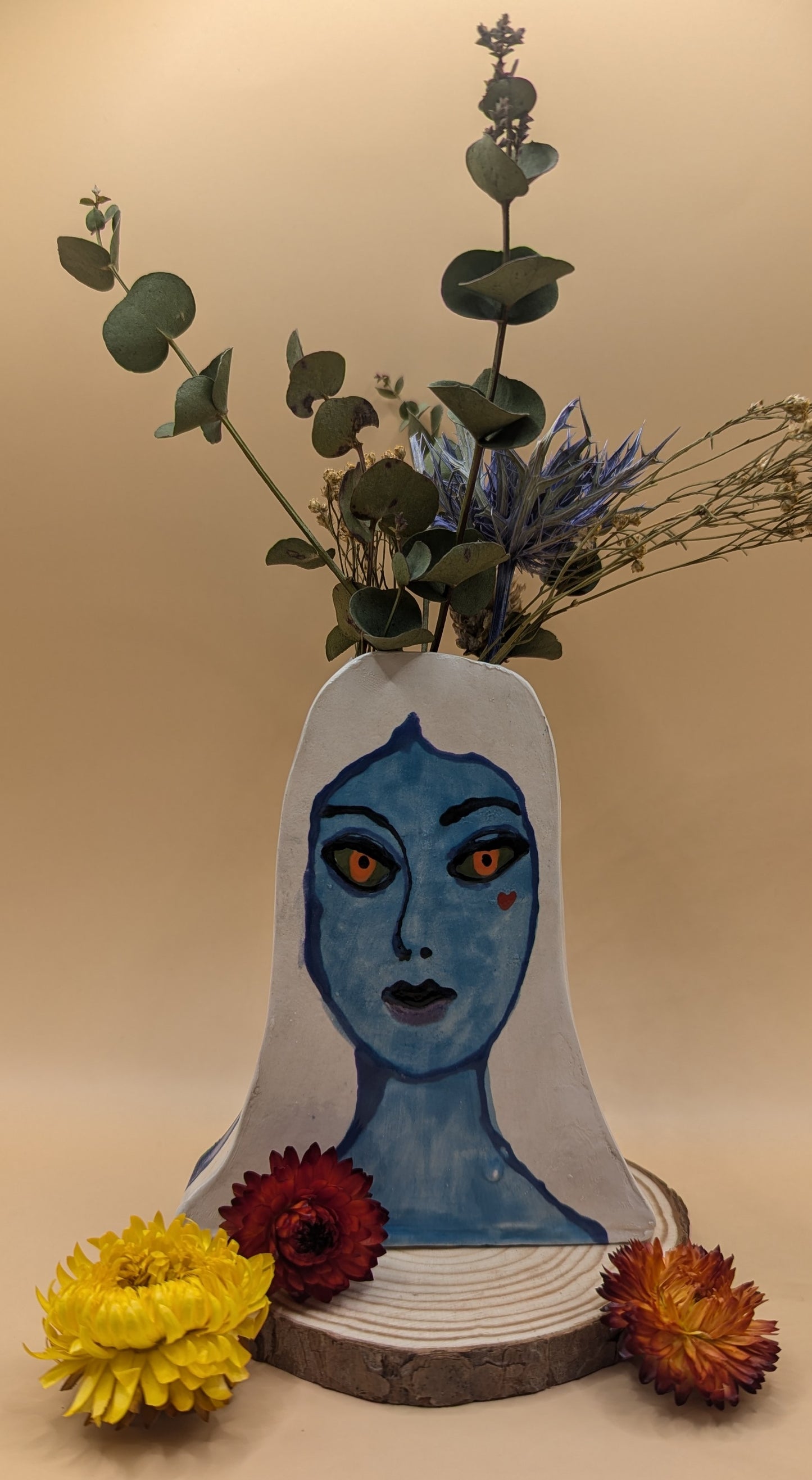 Ceramic 'Two Faces' Vase by Ciara Veronica Dunne