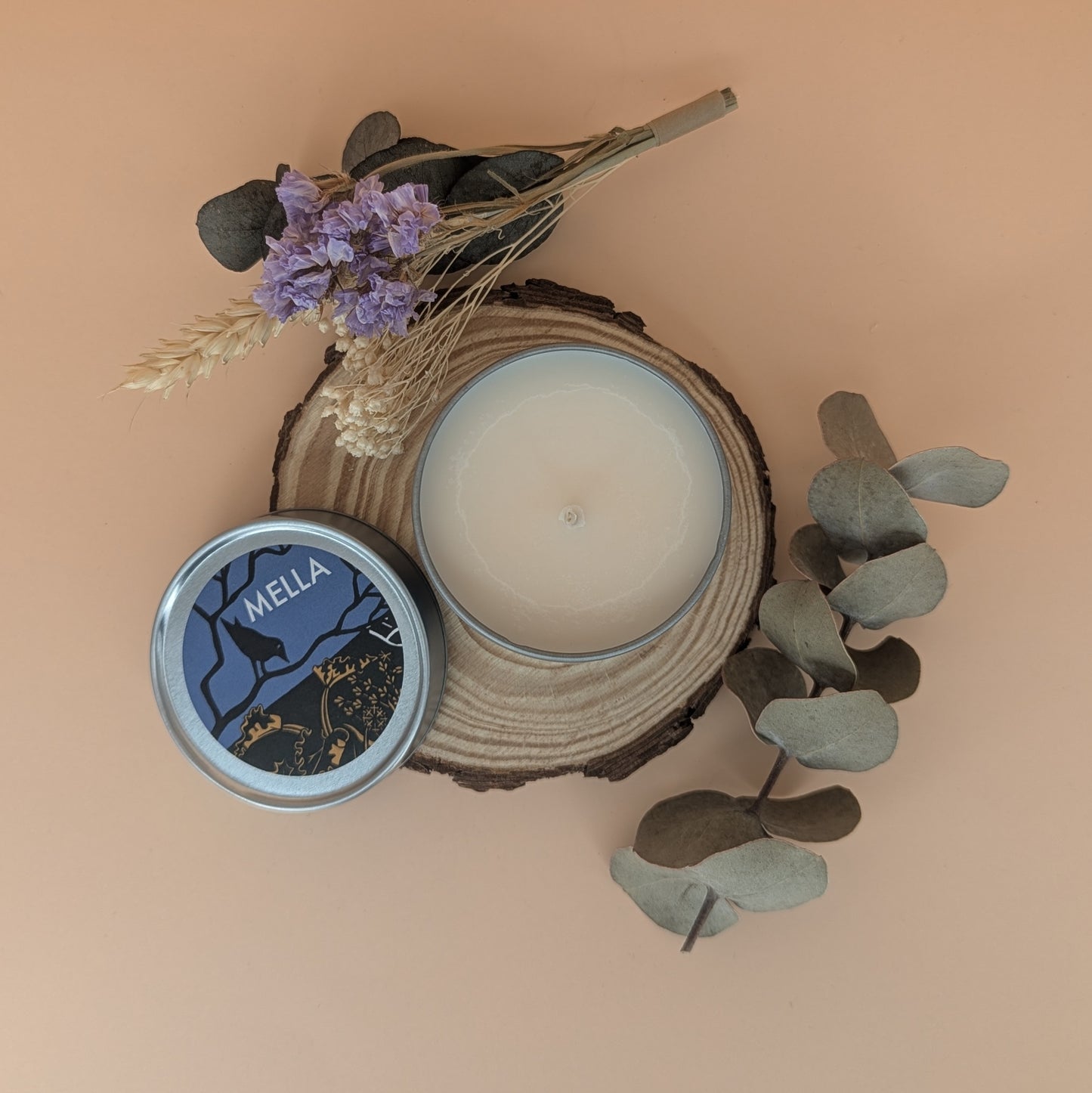 Mella Honey and Oat Travel Candle