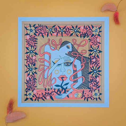 'Bodyface' Print by Theo Cleary