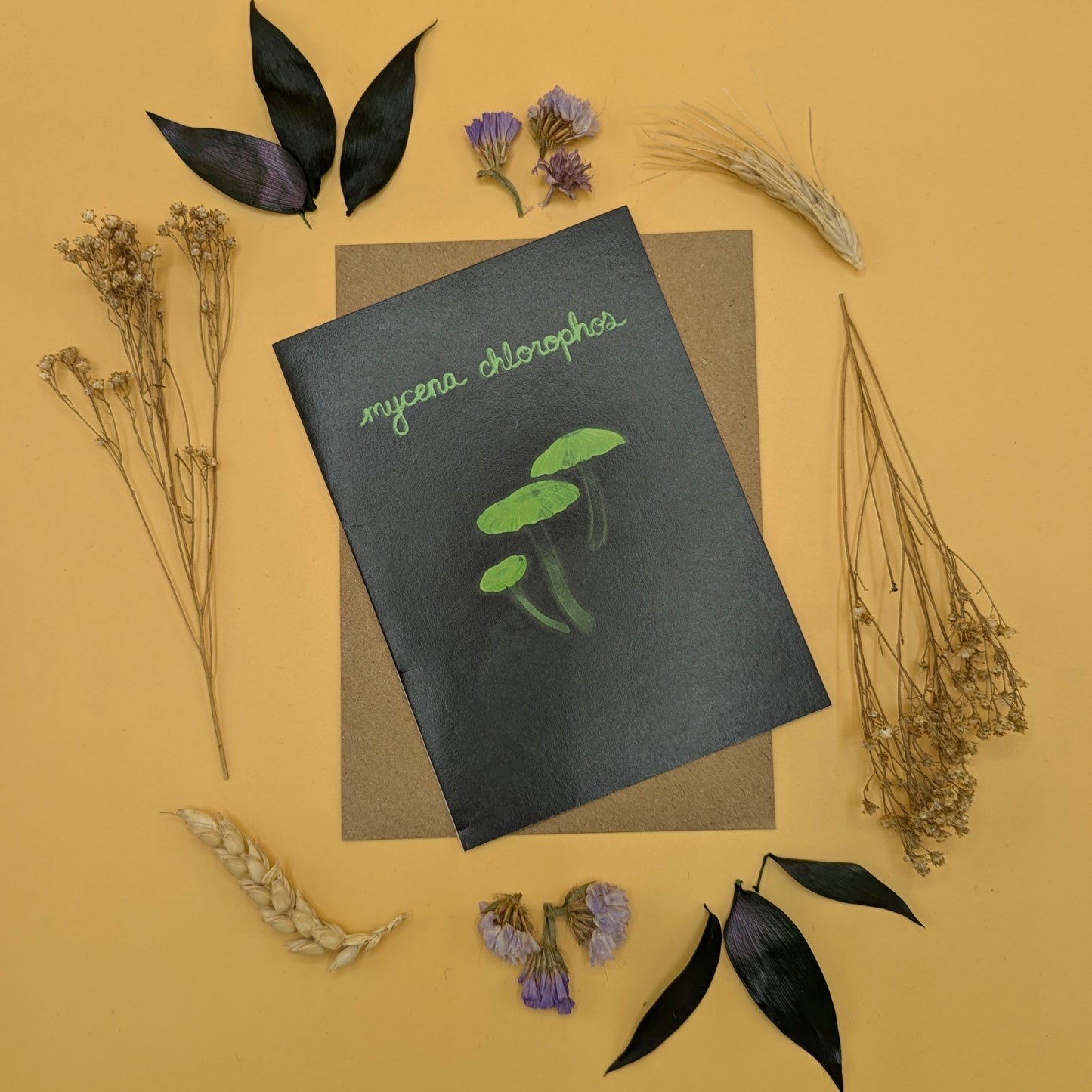 ‘Mycena Clopophos’ Greeting Card