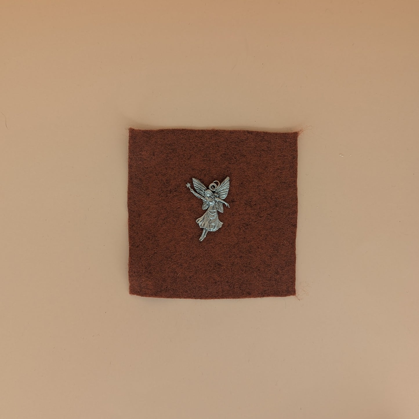 Pewter Fairy With Wand Charm