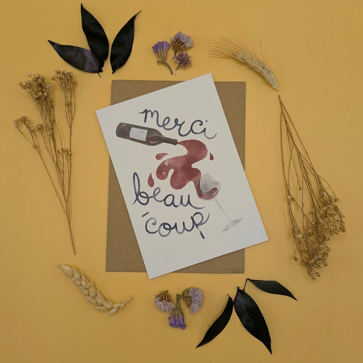 ‘Merci Beau Coup’ Greeting Card