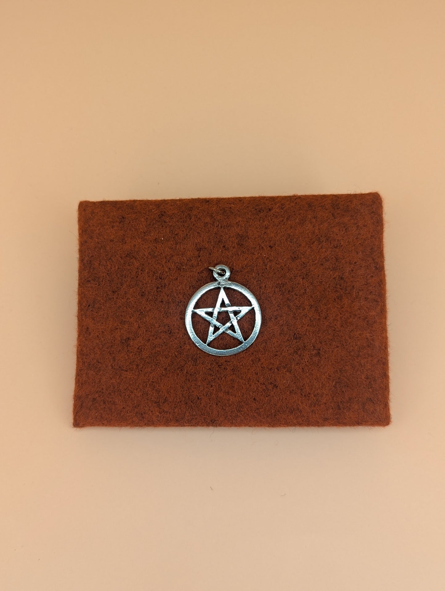 Pewter Open Pentacle Charm