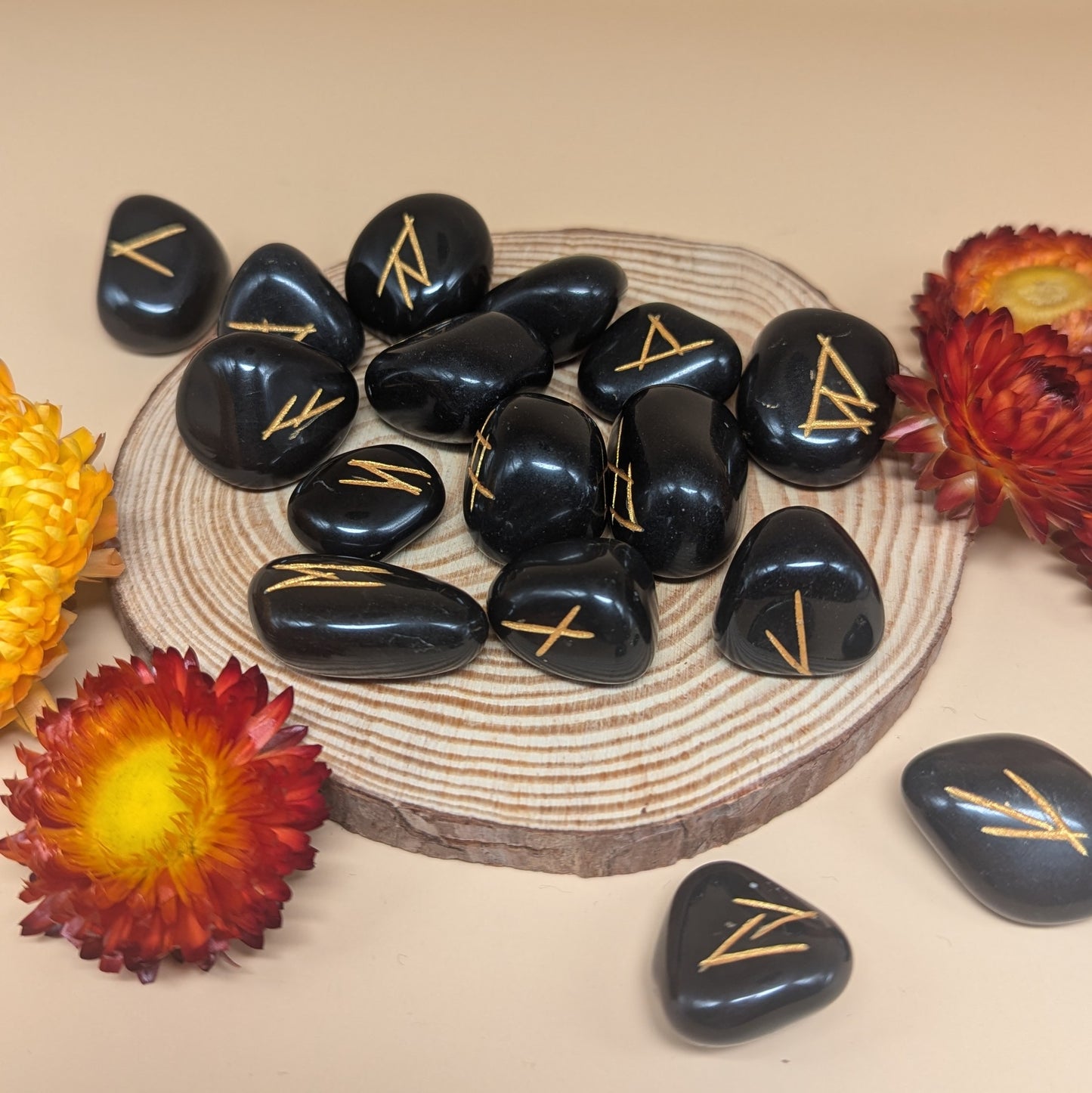 Black Jasper - Crystal Rune Stones