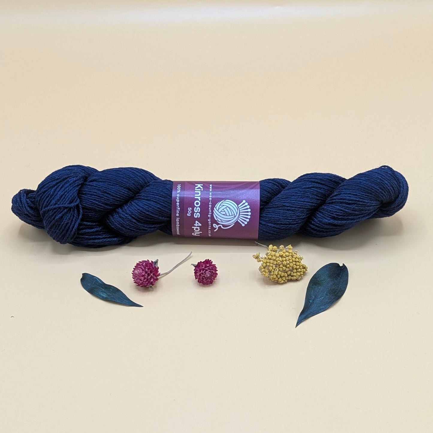 Kinross 4 Ply Yarn - Navy