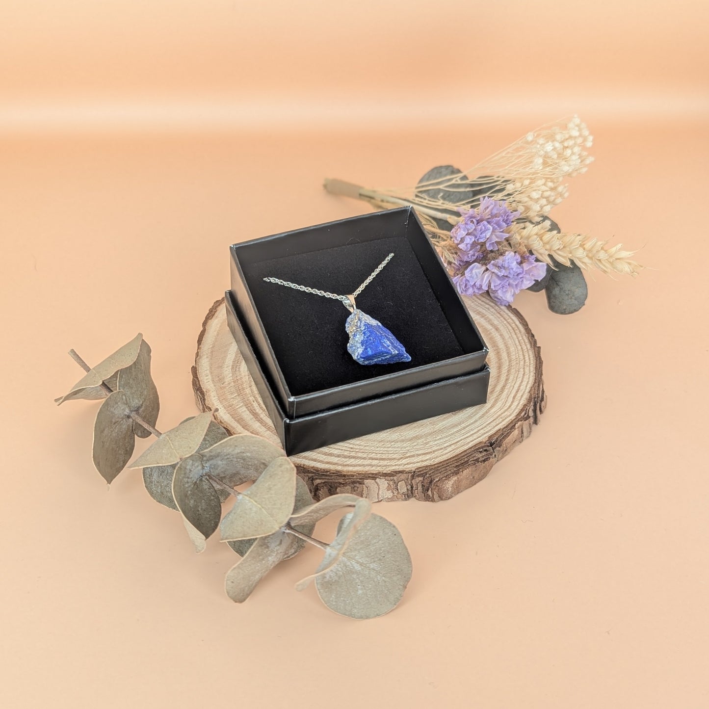 Rough Cut Crystal Pendant Necklace