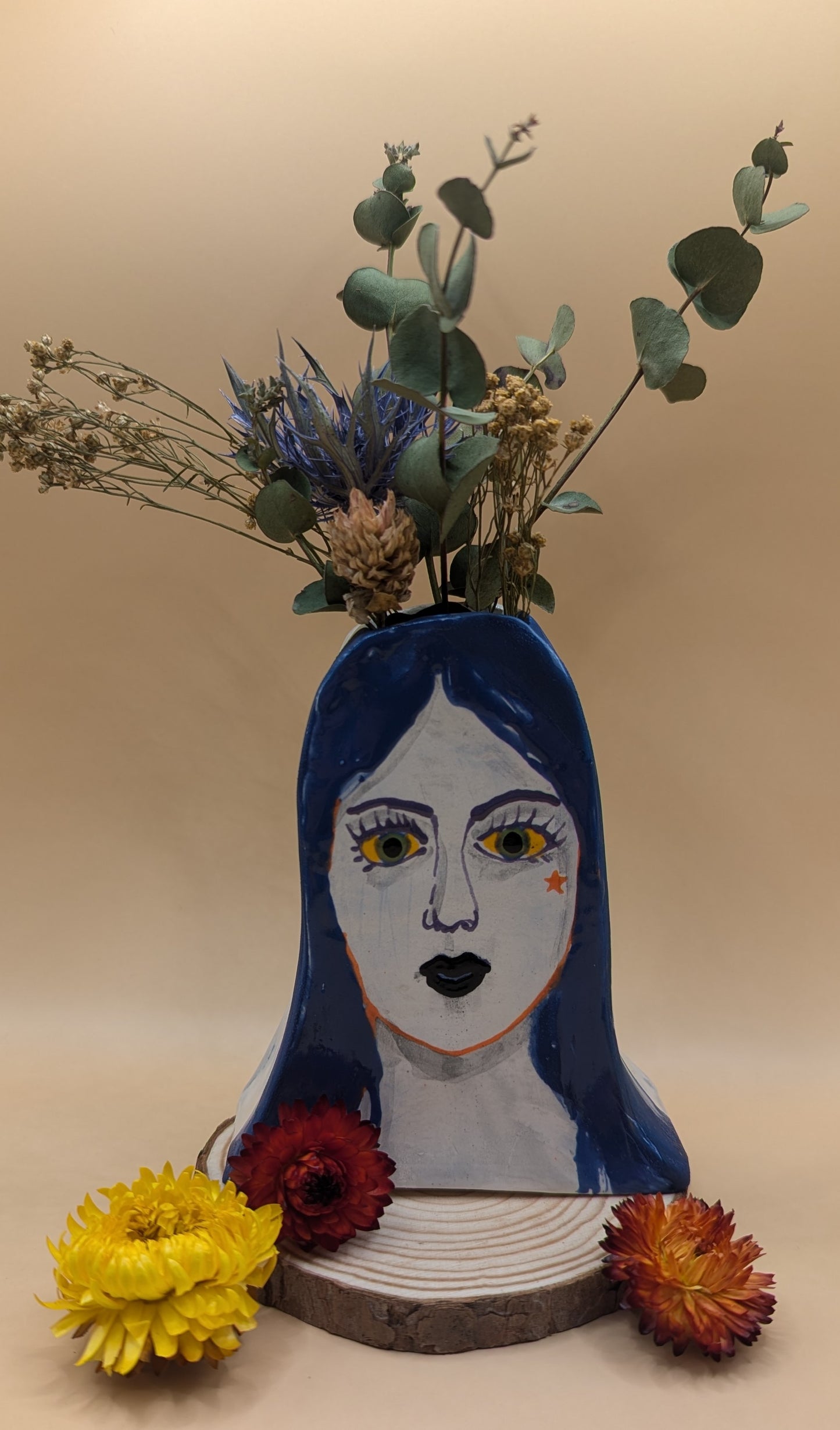 Ceramic 'Two Faces' Vase by Ciara Veronica Dunne