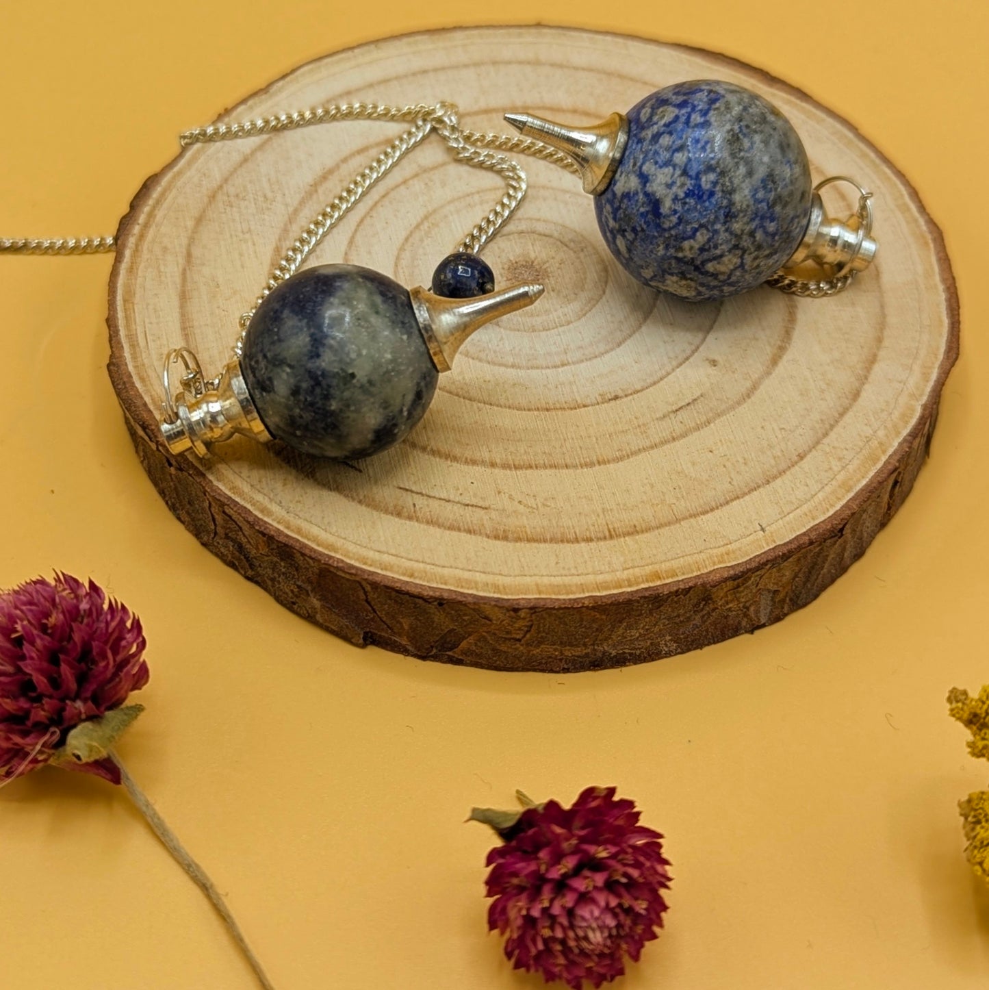Lapis Sphere Pendulums