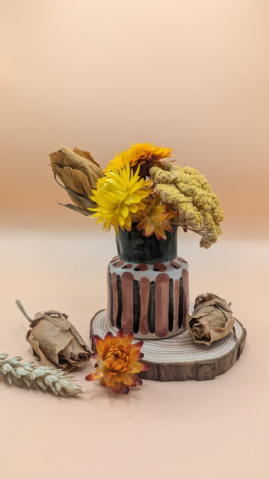 Striped Bud Vase