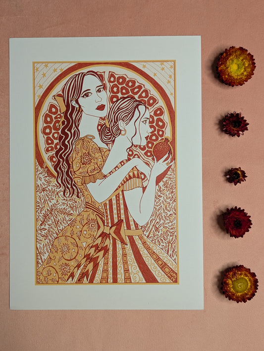 “Sapphics" Print by Theo Cleary